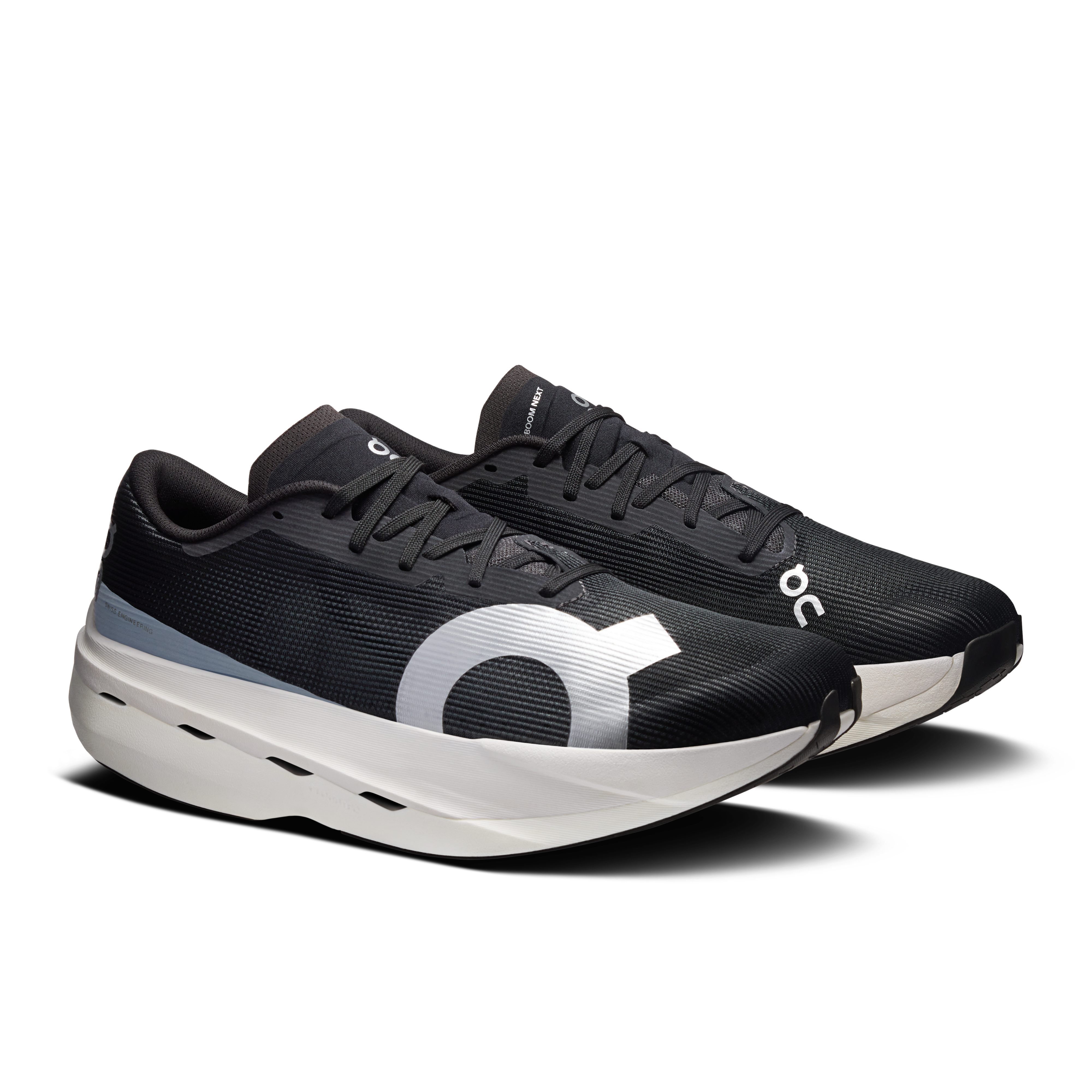 On Cloudboom Volt White & Black Homme Running sur route Chaussures