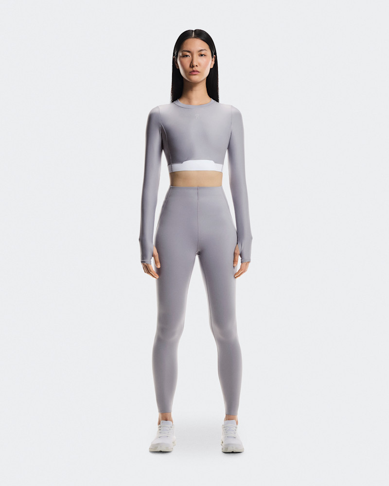 On Women's Train Tights in Lilac, Size: XS, Polyamide
