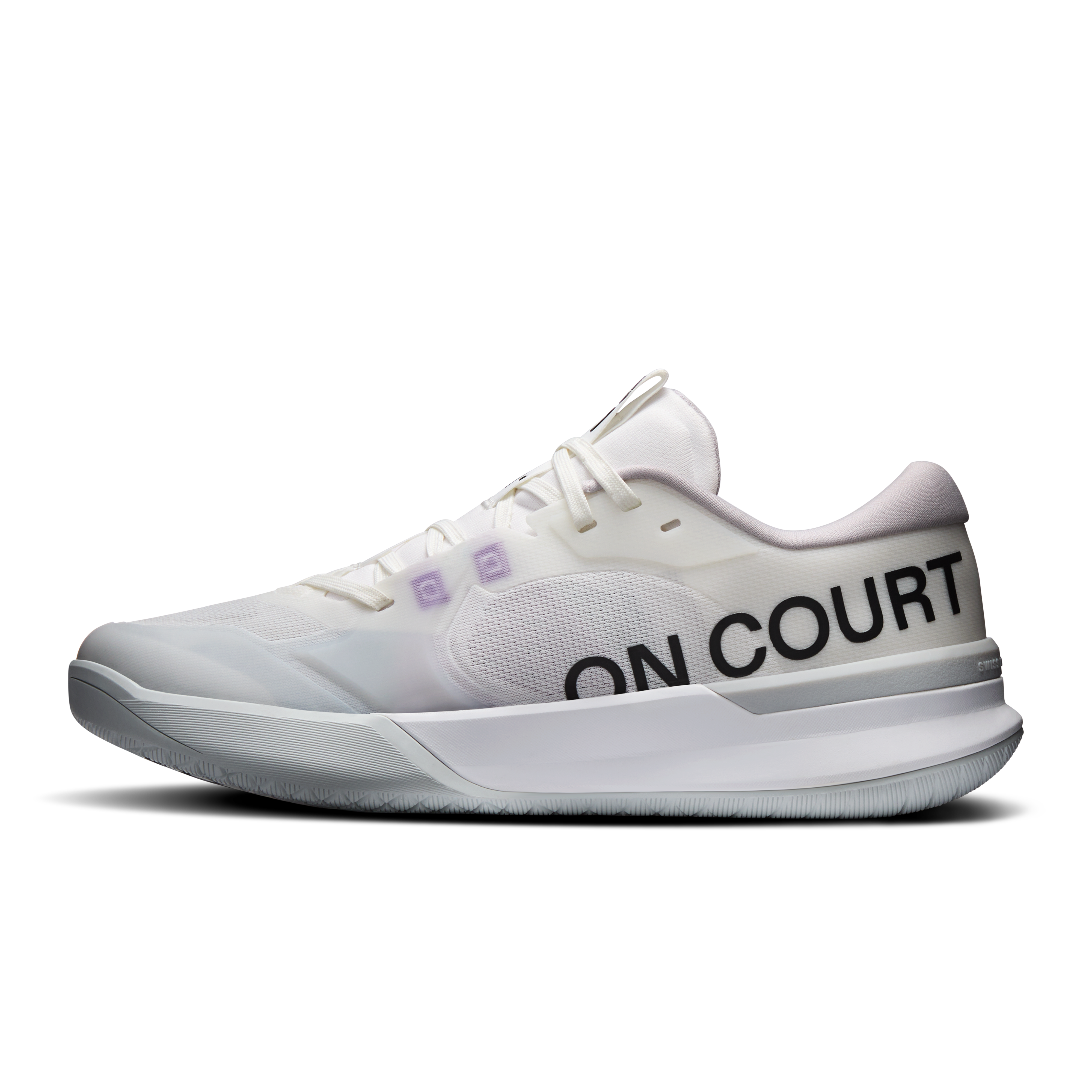 On THE ROGER Pro 3 White & Muscadine Women Tennis Shoes