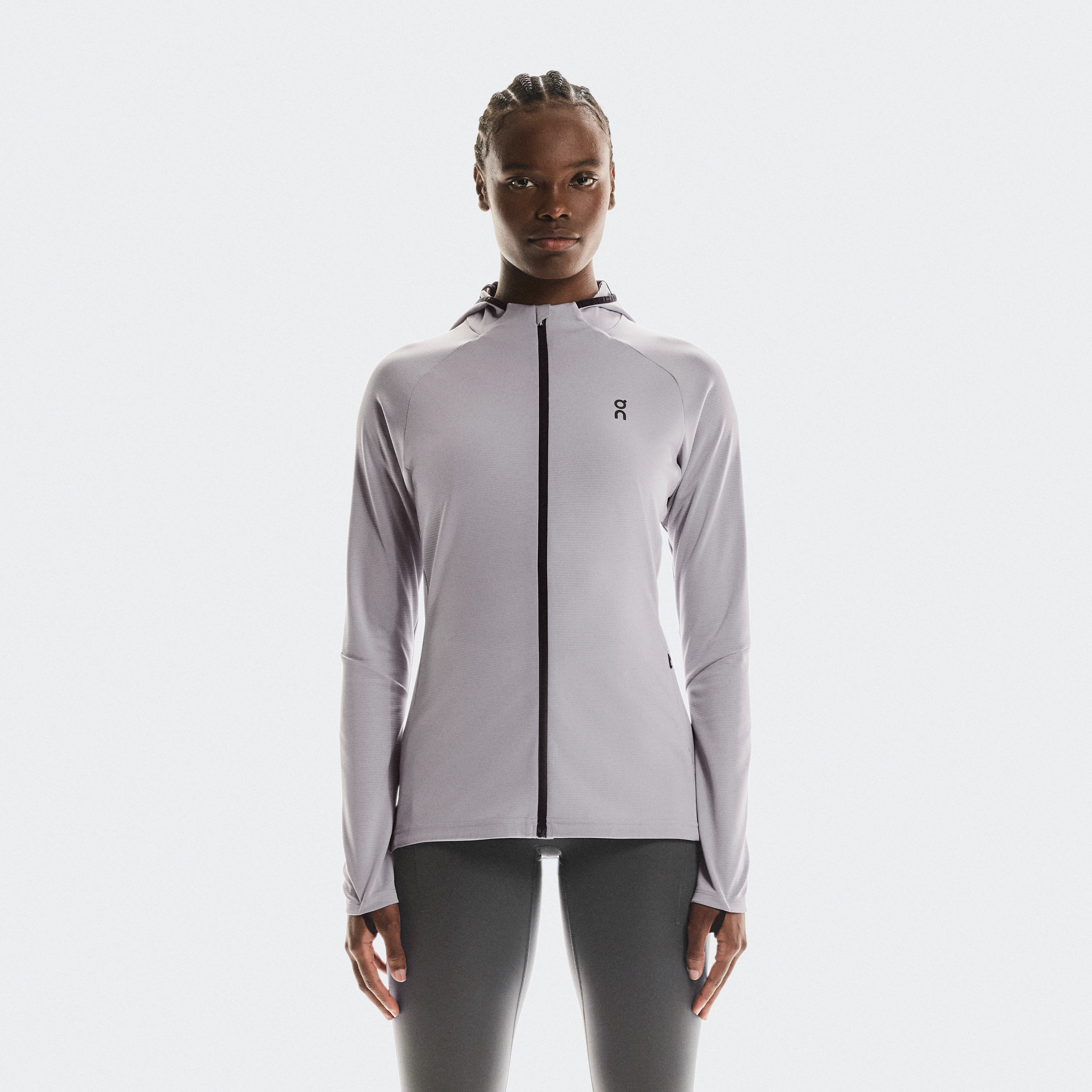 On Climate Zip Hoodie Pink Women Women – Cold weather runs, balaclava feature, insulating Hoodies and sweatshirts