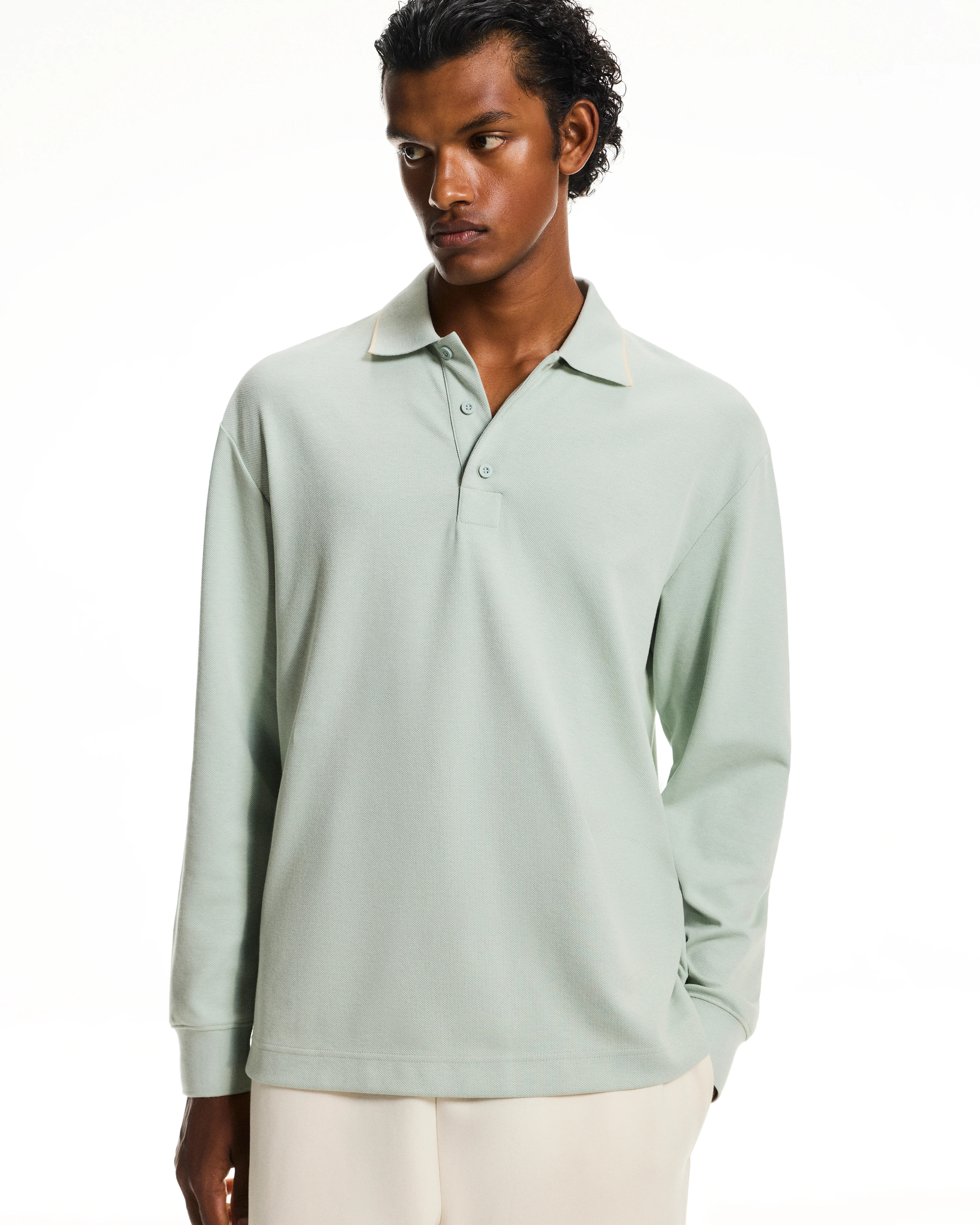 On Courtside Long-T Polo Mineral & Tide Men Tops and t-shirts