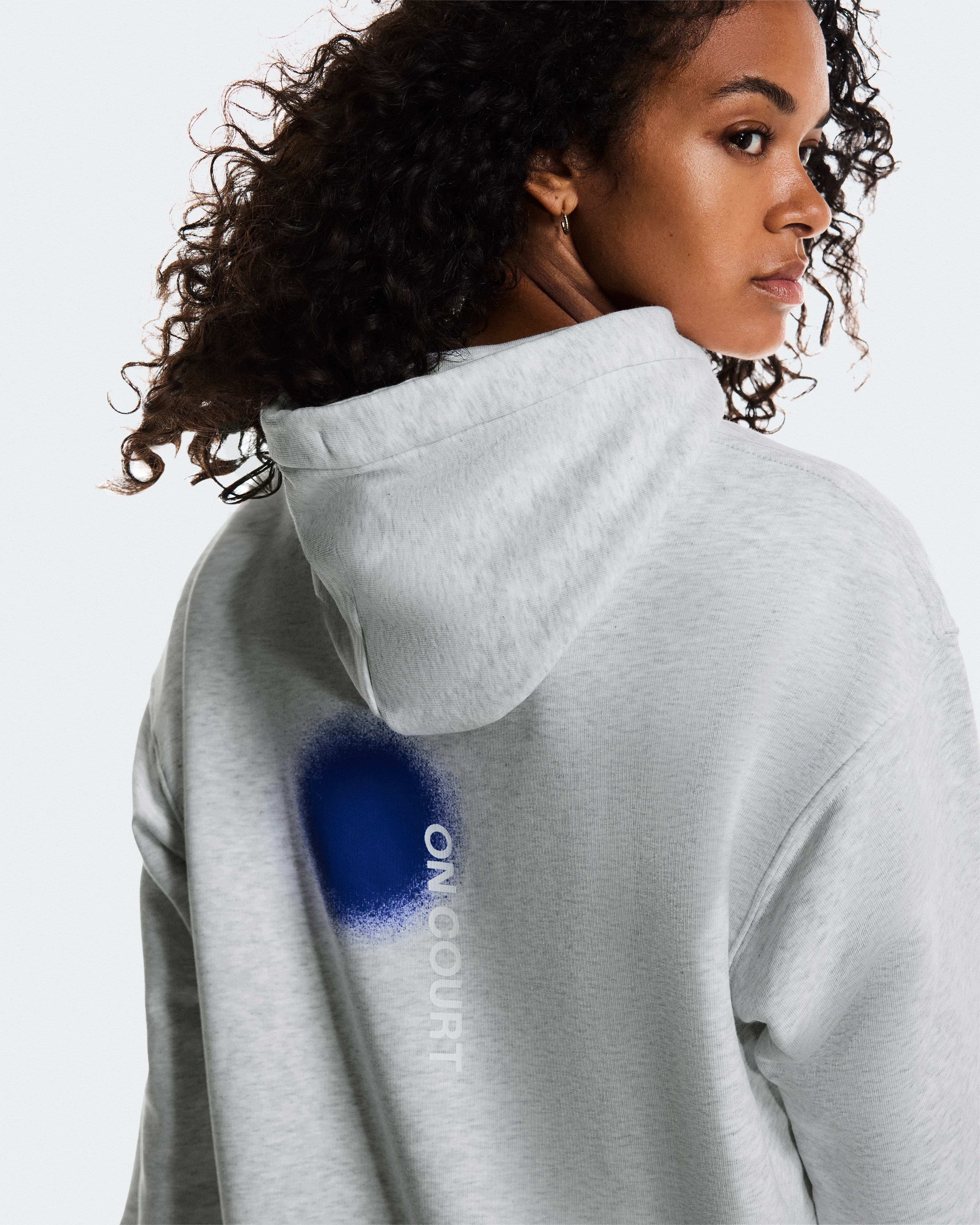 On Club Hoodie Smash Grey Heather Women Hoodies and sweatshirts