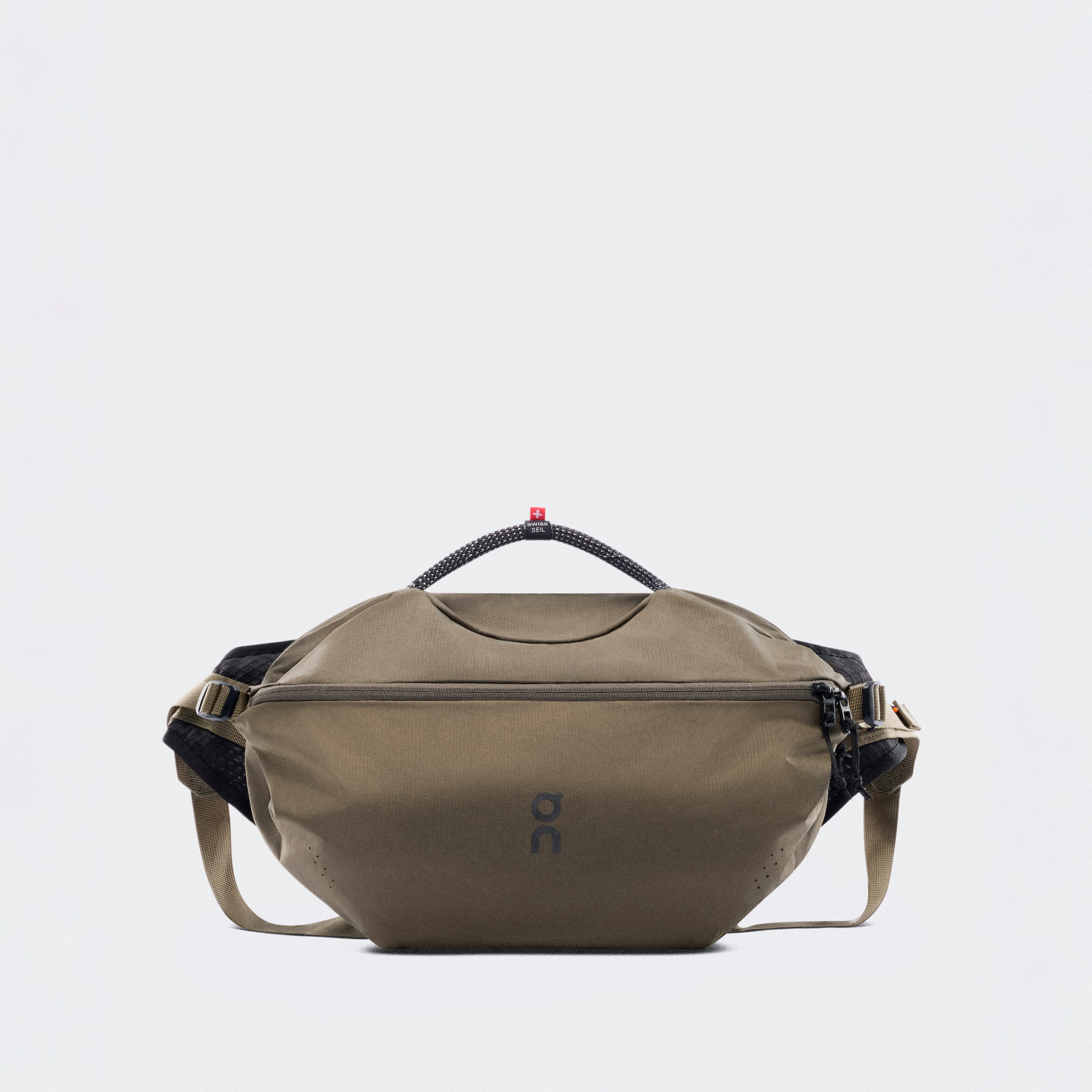 On Sling Pack 9L Olive & Black Unisex – Road running, oversized sling, stable fit Bags