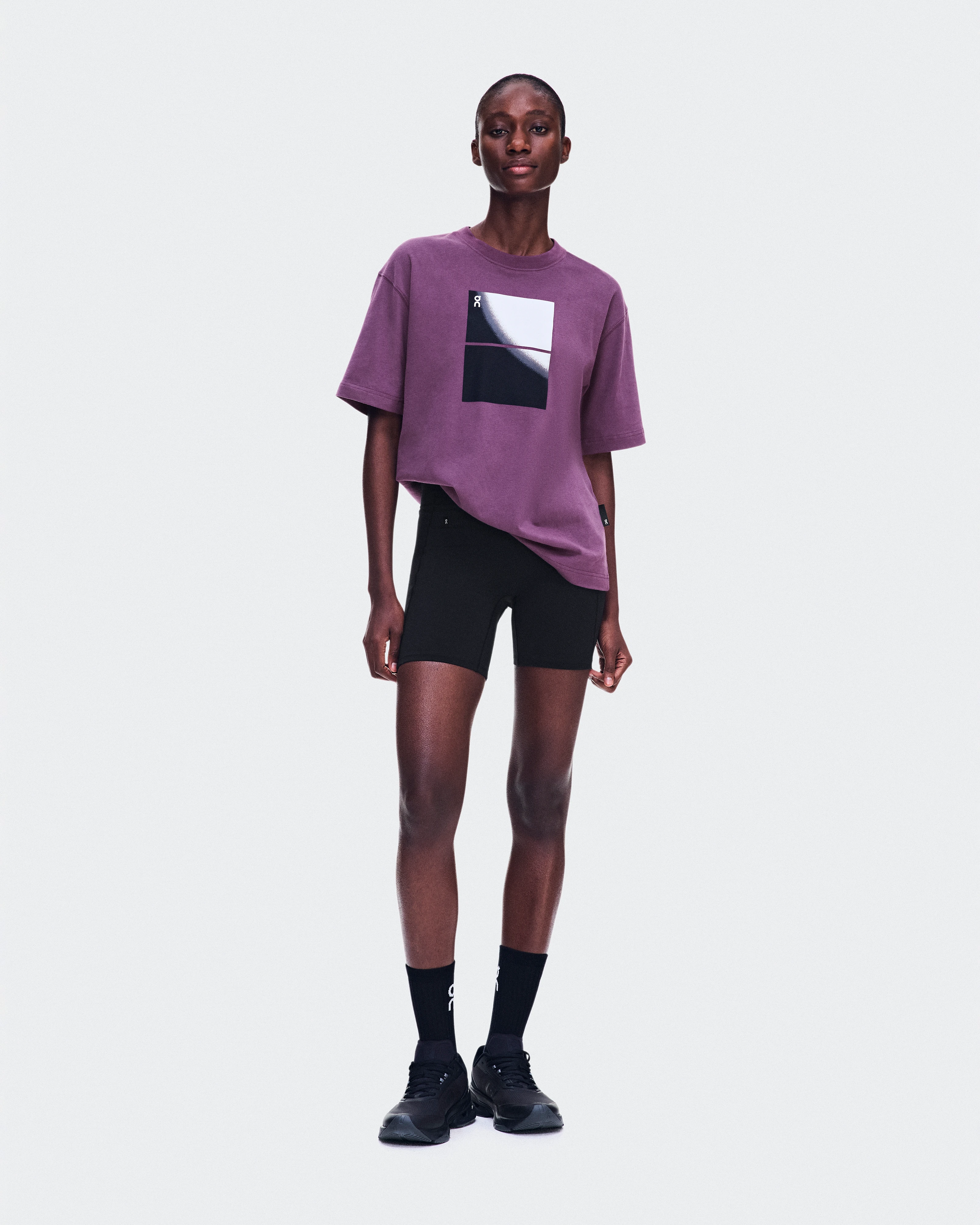 On Club-T Swing Cassis Women Tops and t-shirts