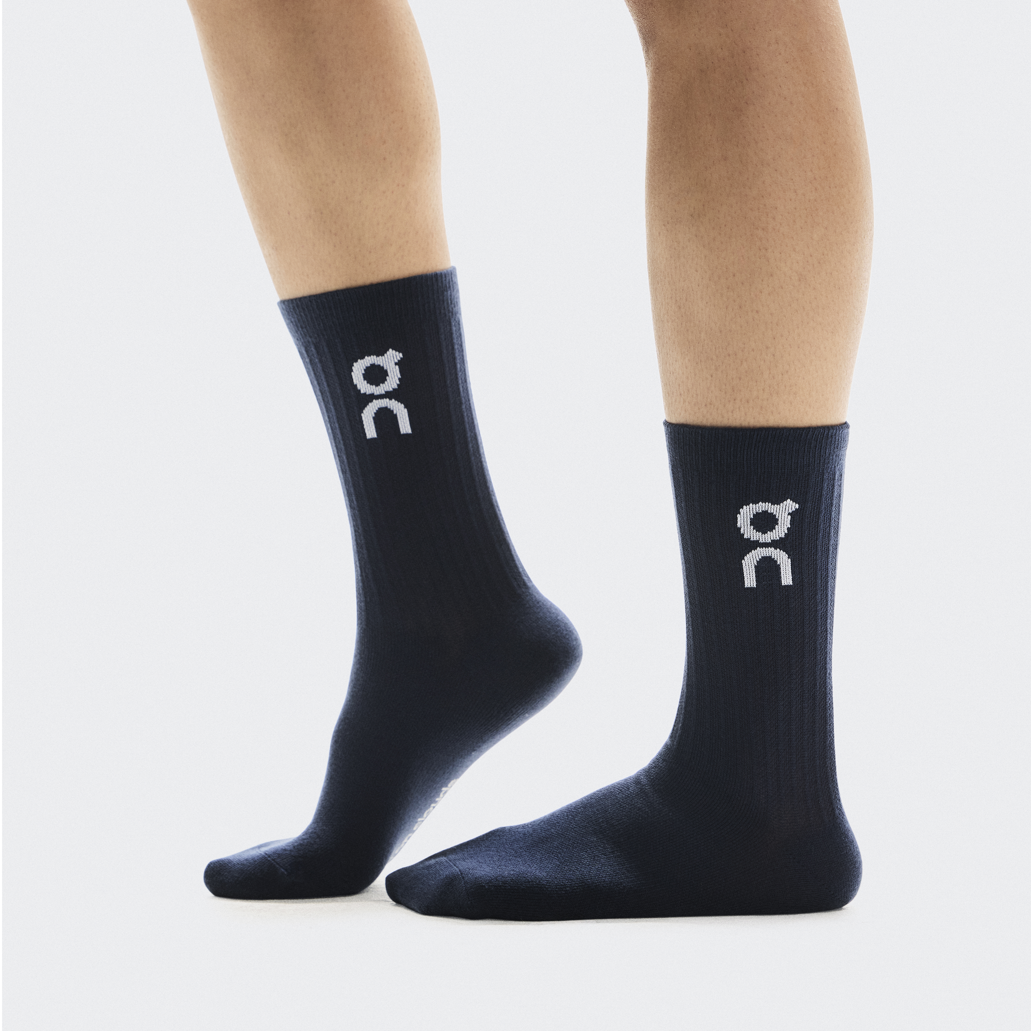 Logo Sock High 3P in Navy