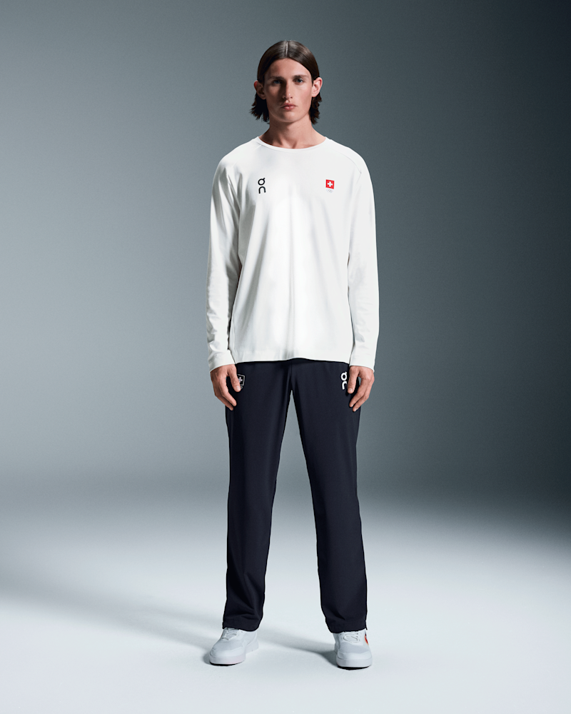 On Men's Swiss Olympic Track Pants in Ink, Size: Medium, Recycled Polyamide/Polyester