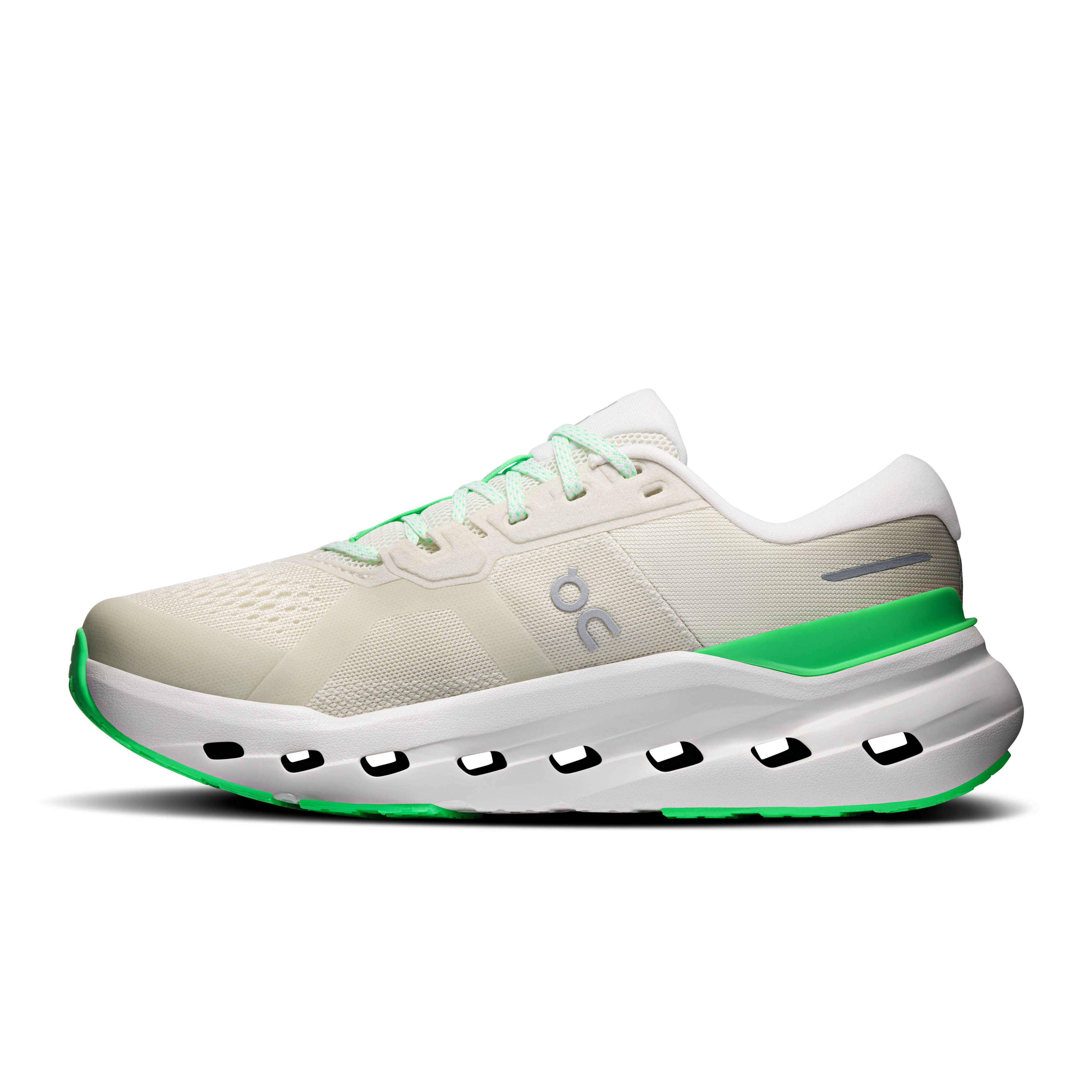 On Cloudrunner 3 Wide Ghost & Verdite Women – Everyday running, stable ride Shoes