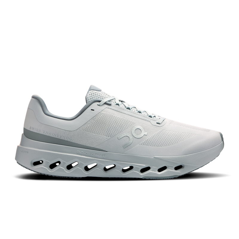 On Men's Cloudsurfer Next Road Running Shoe in Glacier/Glacier, Size: 41, Recycled Polyester ️