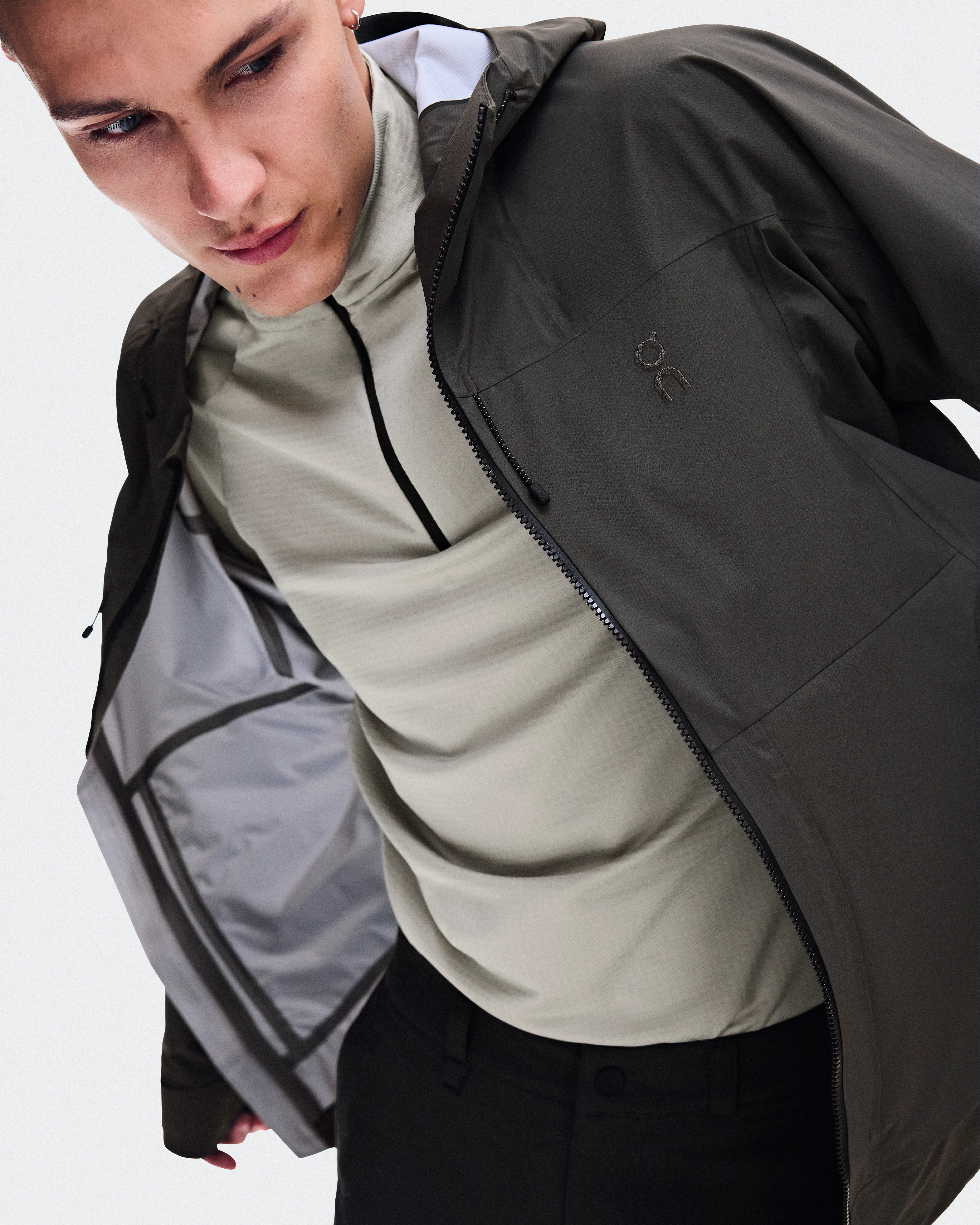 On Ascent Jacket Espresso Masculino Jaquetas