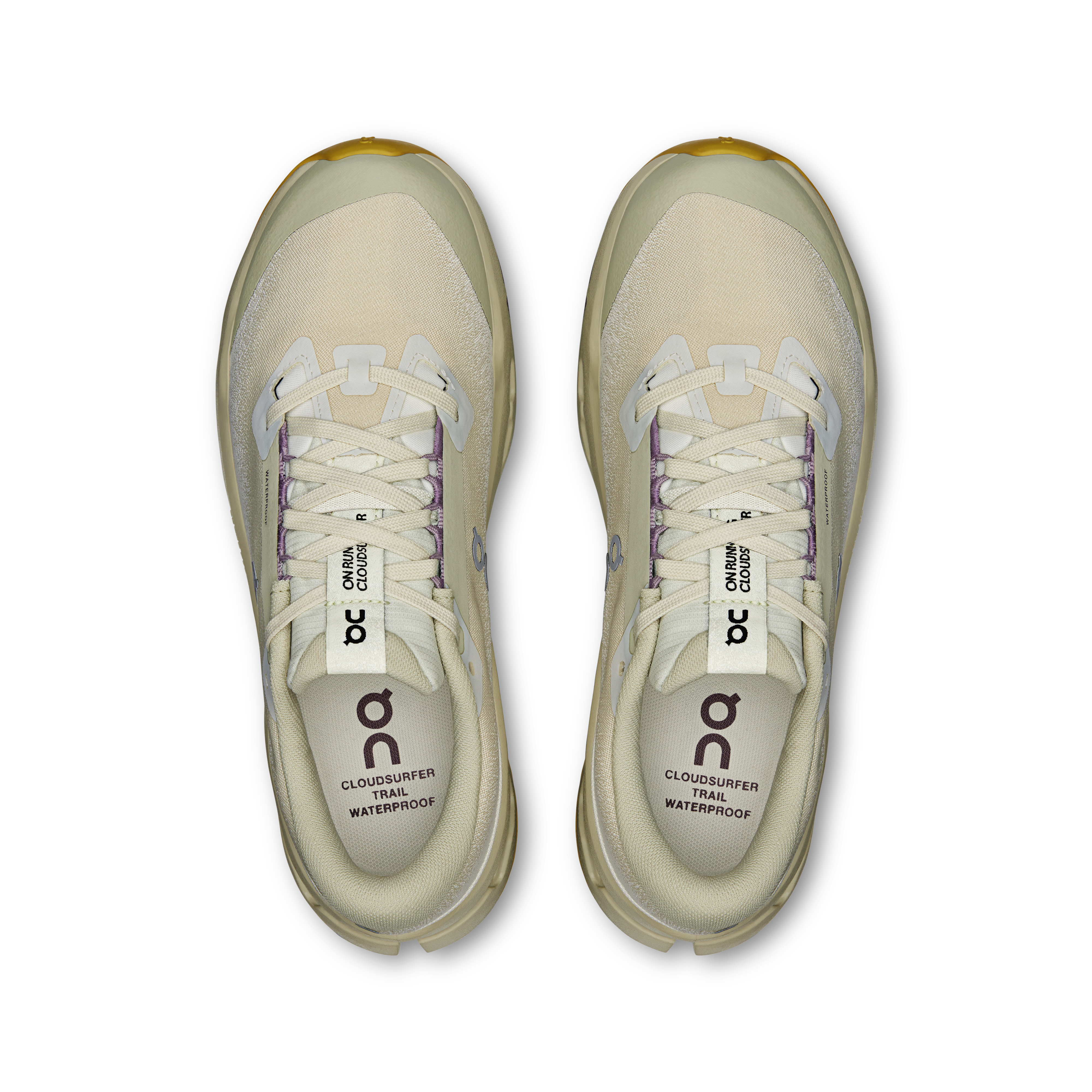 On Cloudsurfer Trail 2 Waterproof Ghost & Chalk Women Trail running Shoes