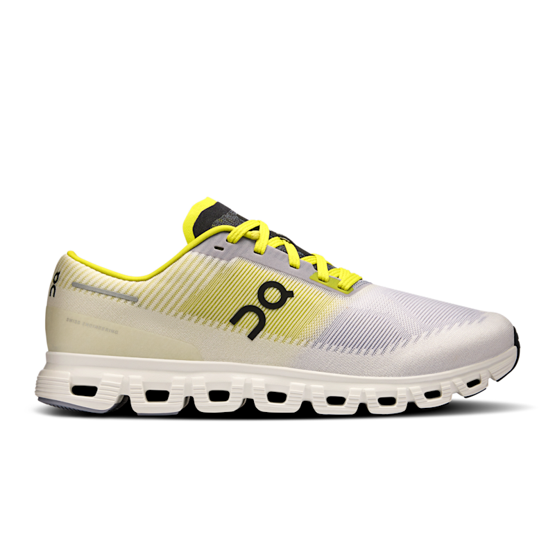 On Men's Cloud 6 Push Gym Shoe in Lilac/Lime, Size: 10, Recycled Polyester