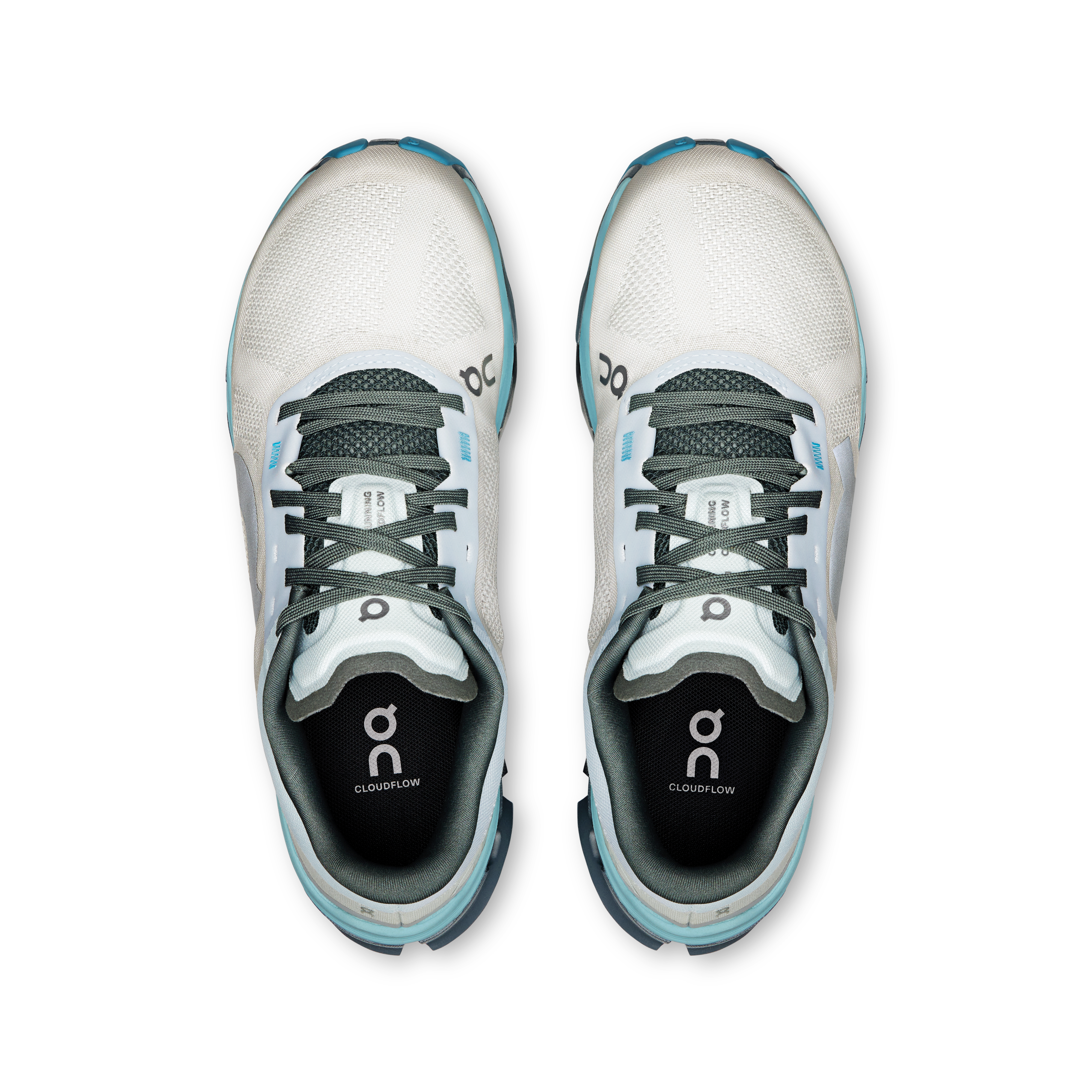 On Cloudflow 5 Arctic & Stone Damen Strassenlauf Schuhe