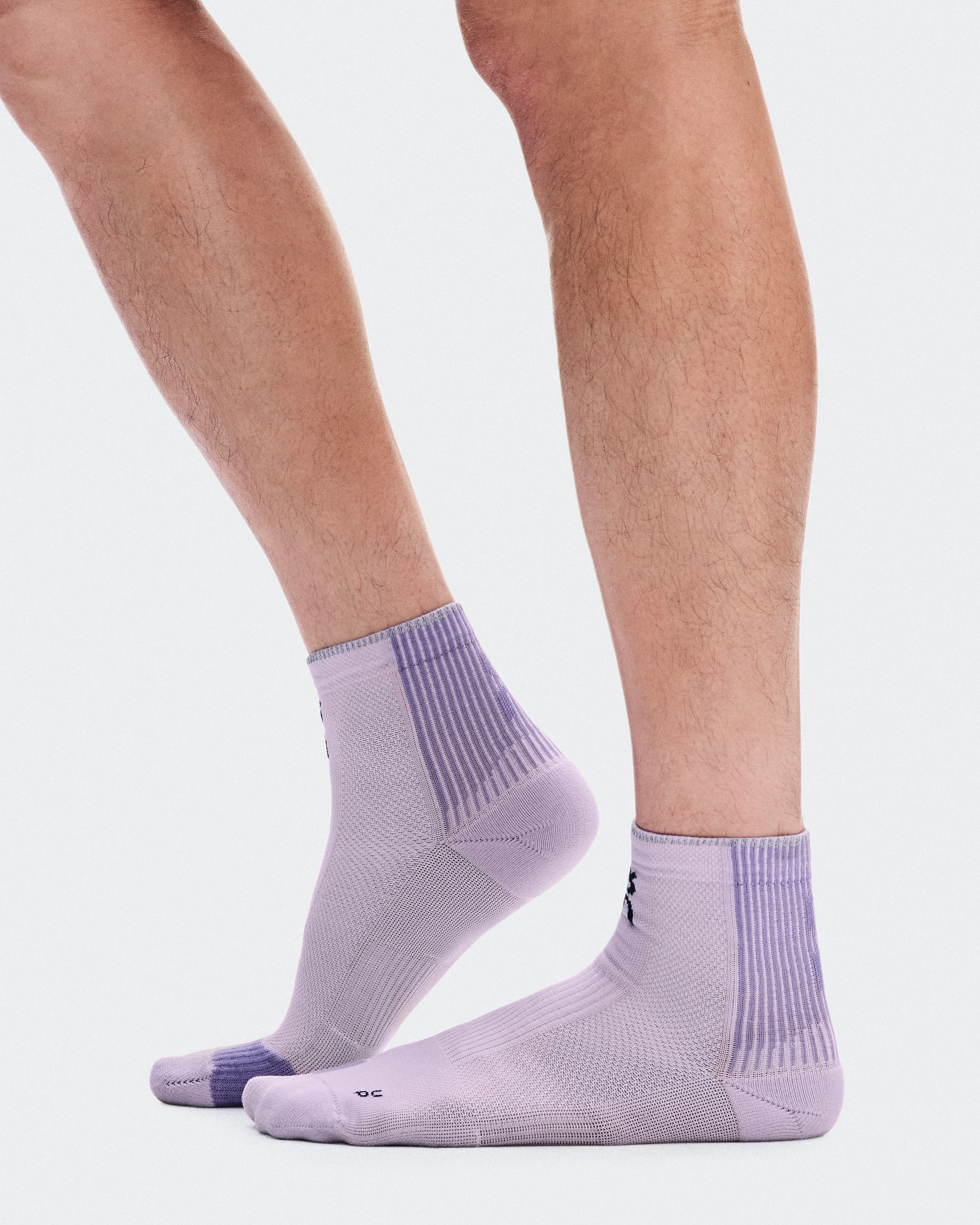 On Performance Run Sock Mid Foxglove & Mallow Unisex Socks