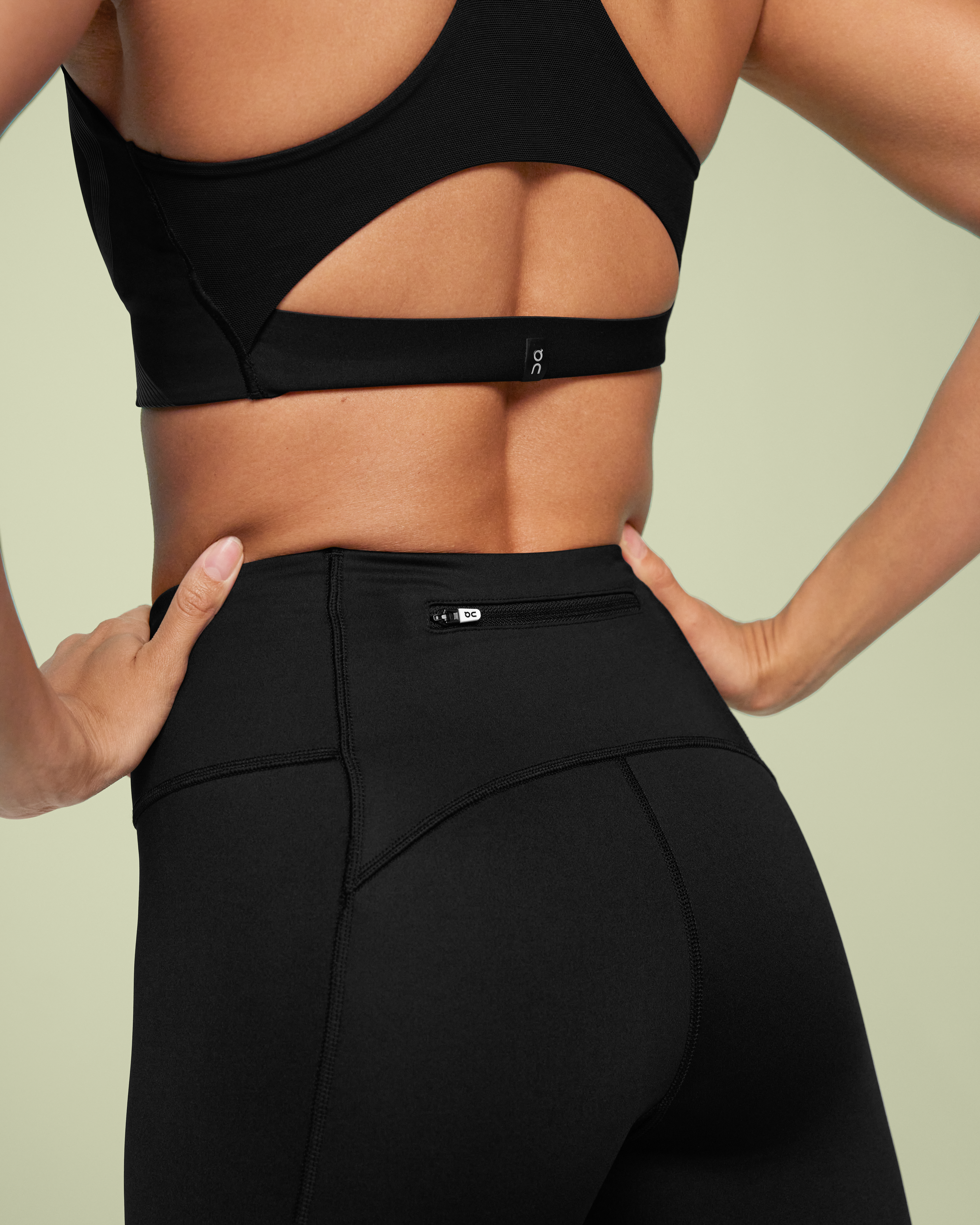 MW20 Microfiber Elastane Stretch Performance Leggings with Broad Waistband  and Stay Dry Technology