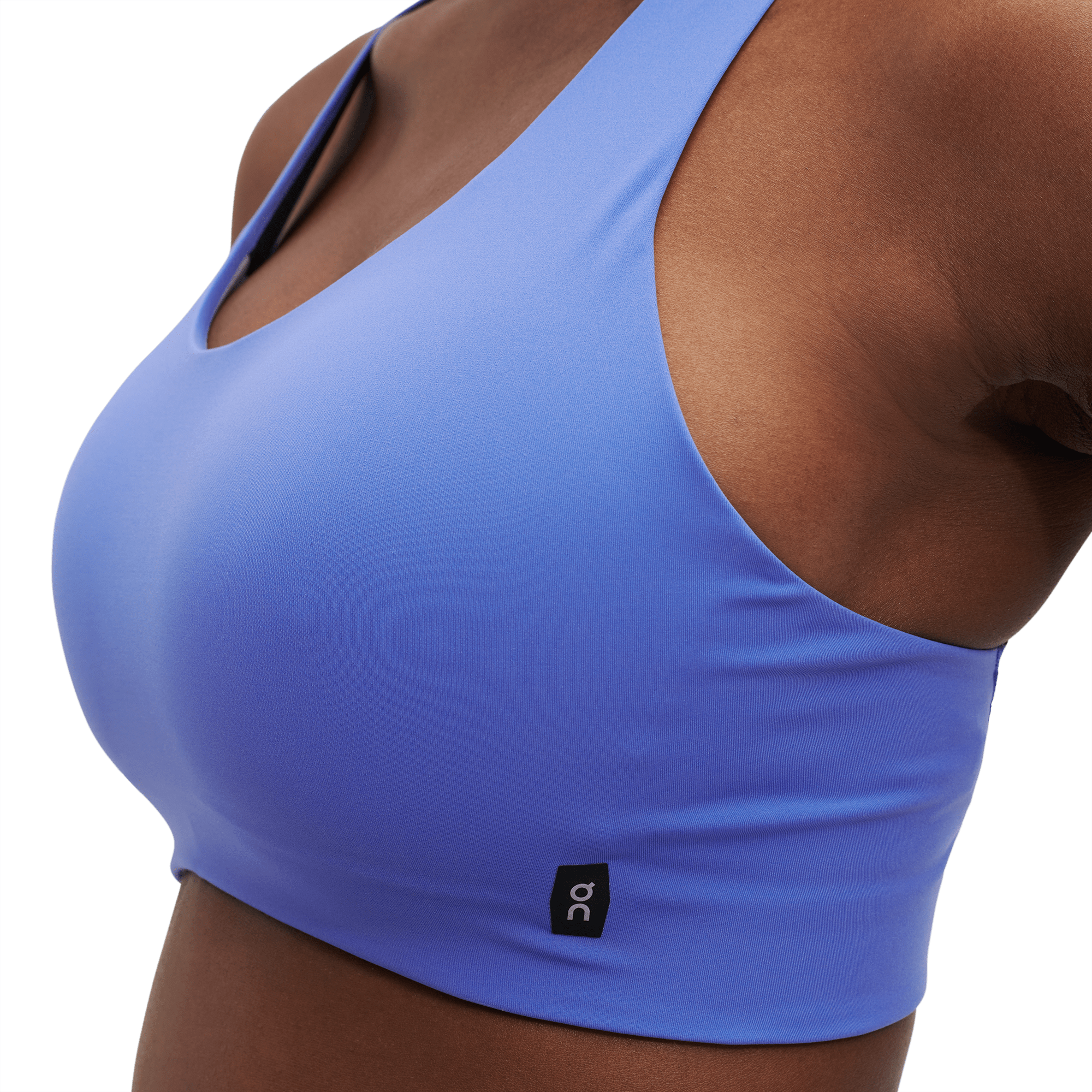 Puma Training Evoknit seamless light support sports bra in cobalt blue -  ShopStyle