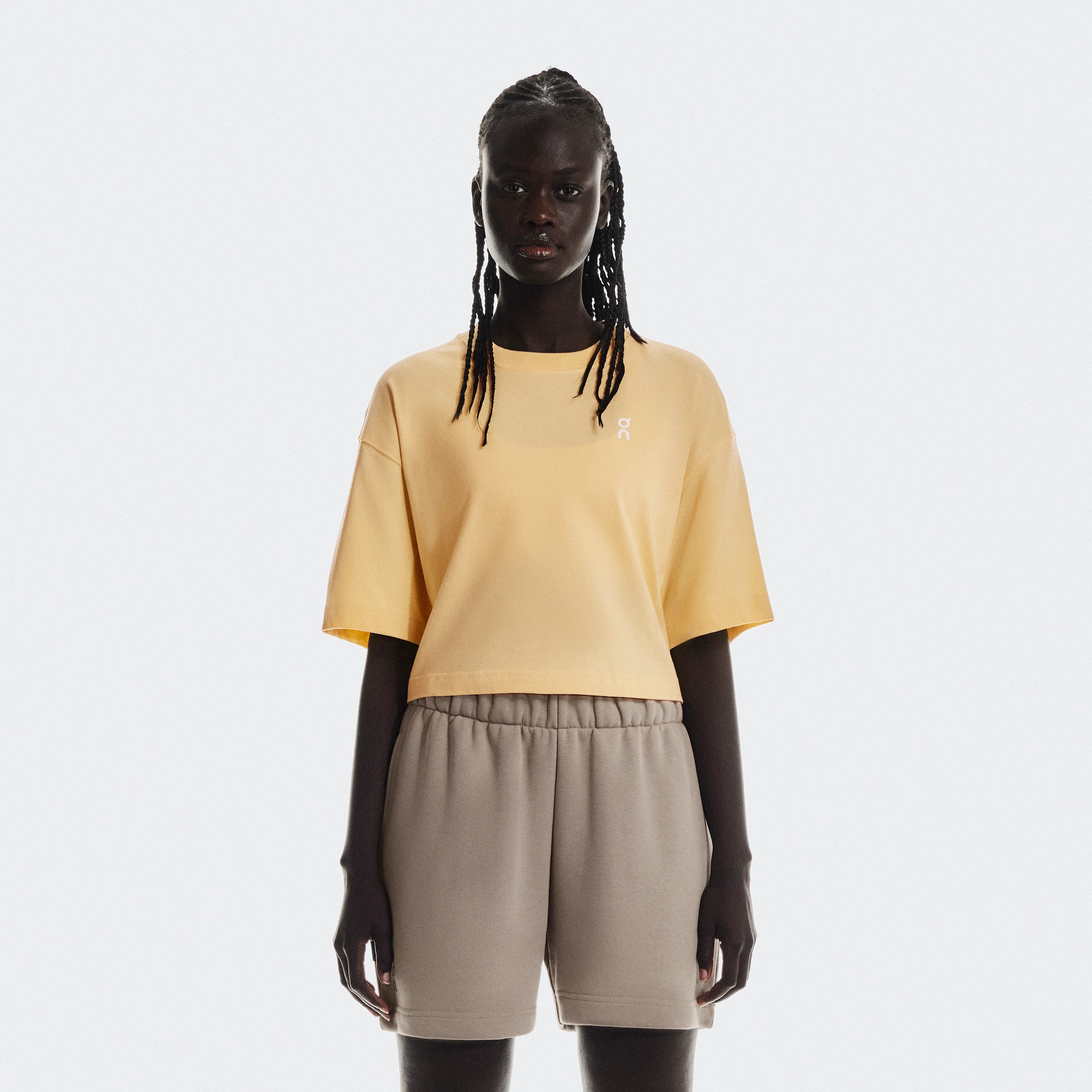On Club Boxy-T Yellow Women Women – All-day wear, recovery, travel Tops and t-shirts