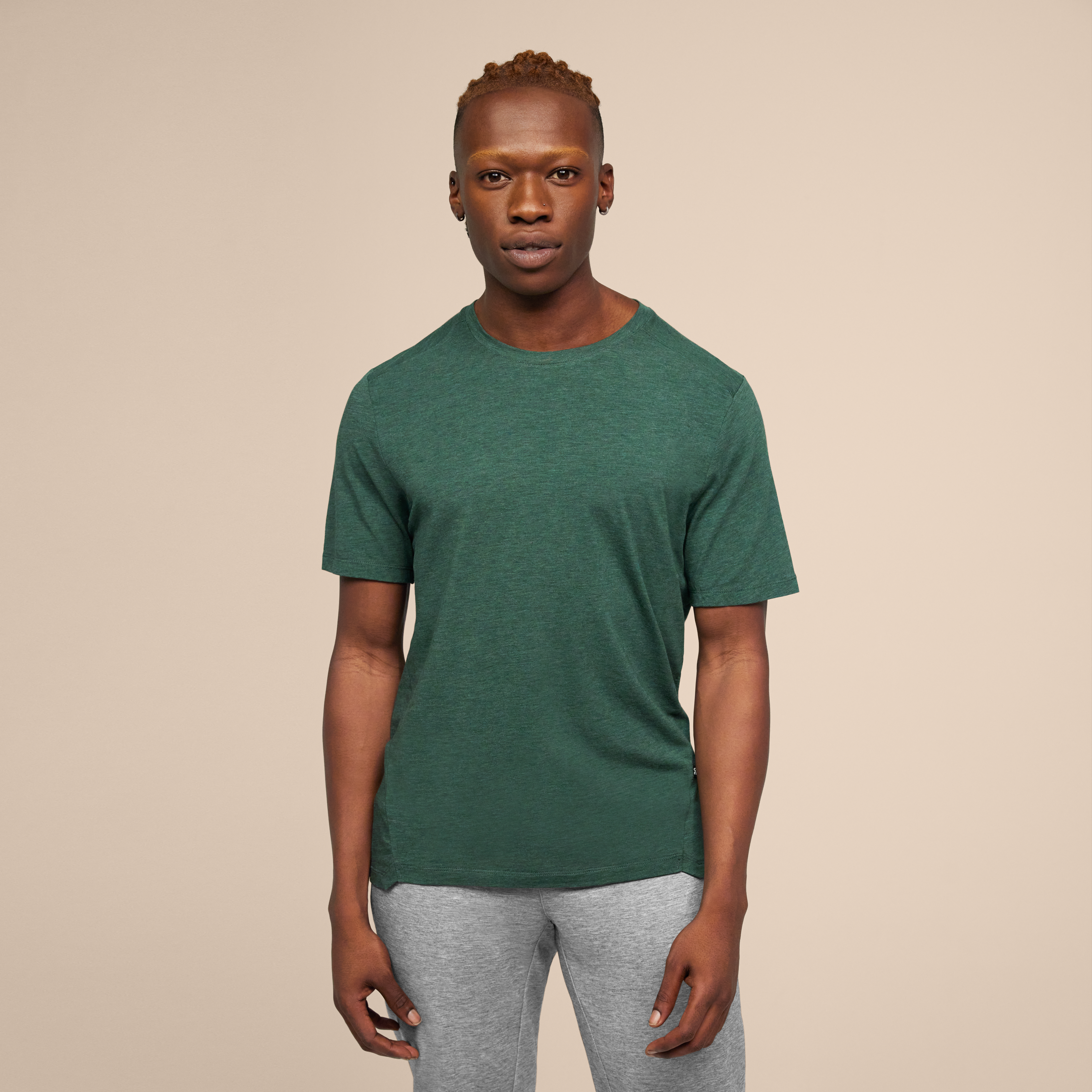 On Active-T Green Men Men – High-intensity training, sweat-wicking, warm weather runs Tops and t-shirts