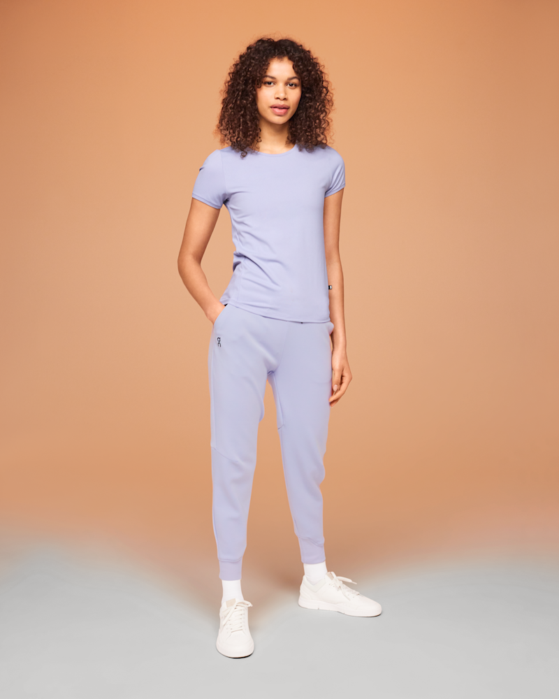 On Women's Movement-T Short-Sleeve Shirt in Lavender, Size: XS, Recycled Polyamide
