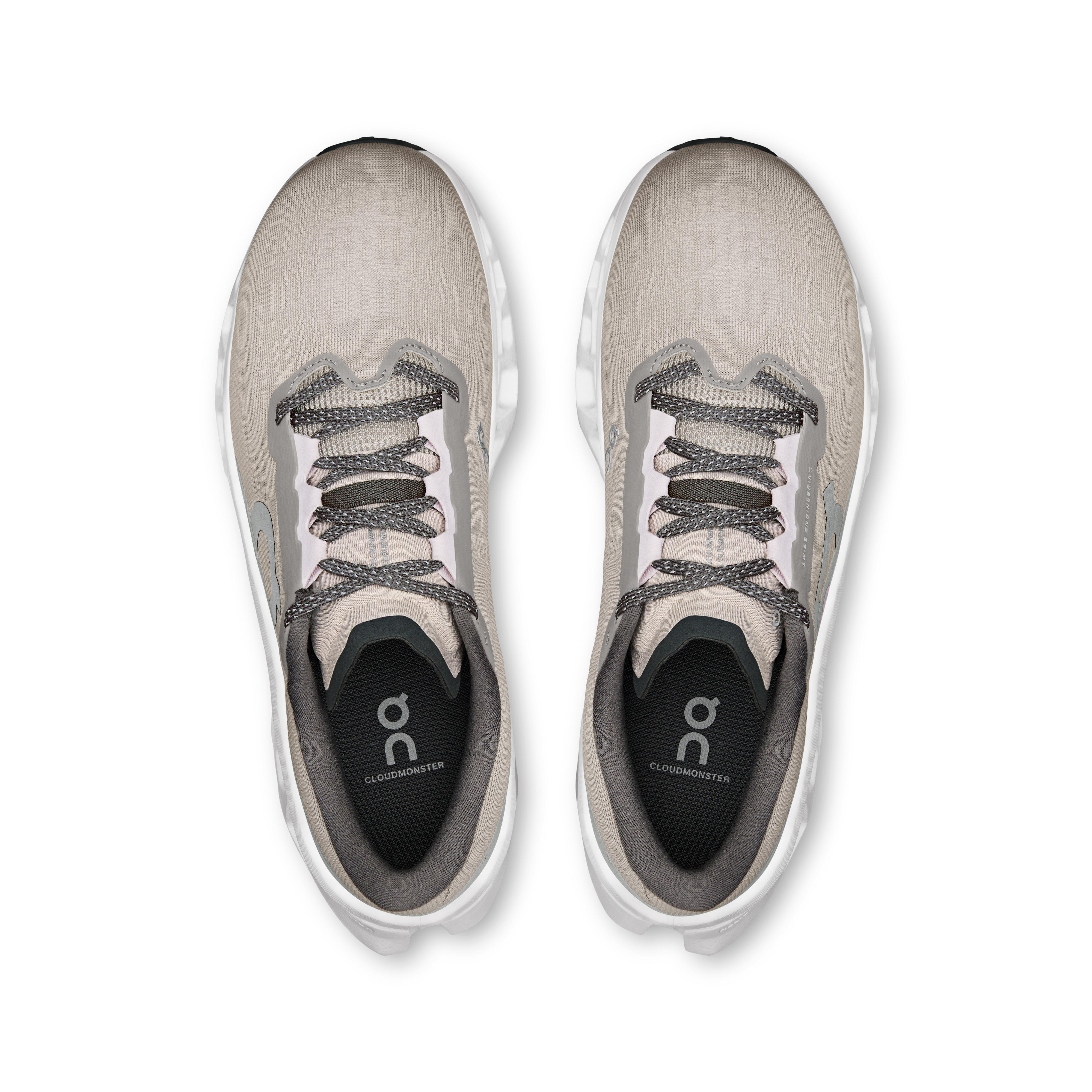 On Cloudmonster 3 Truffle & Ivory Femme Running sur route Chaussures