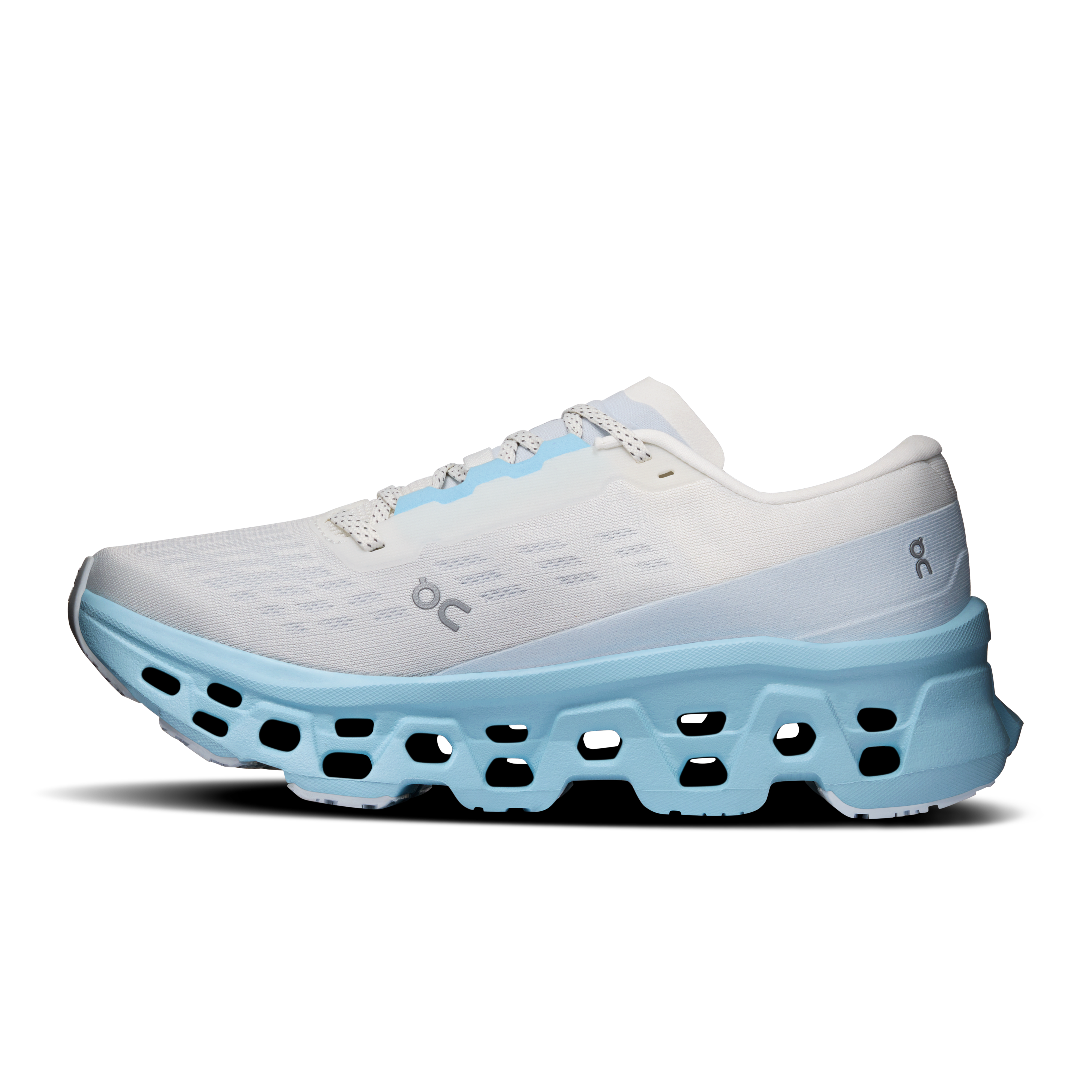 On Cloudmonster 3 Ivory & Topaz Feminino Corrida de rua Tênis