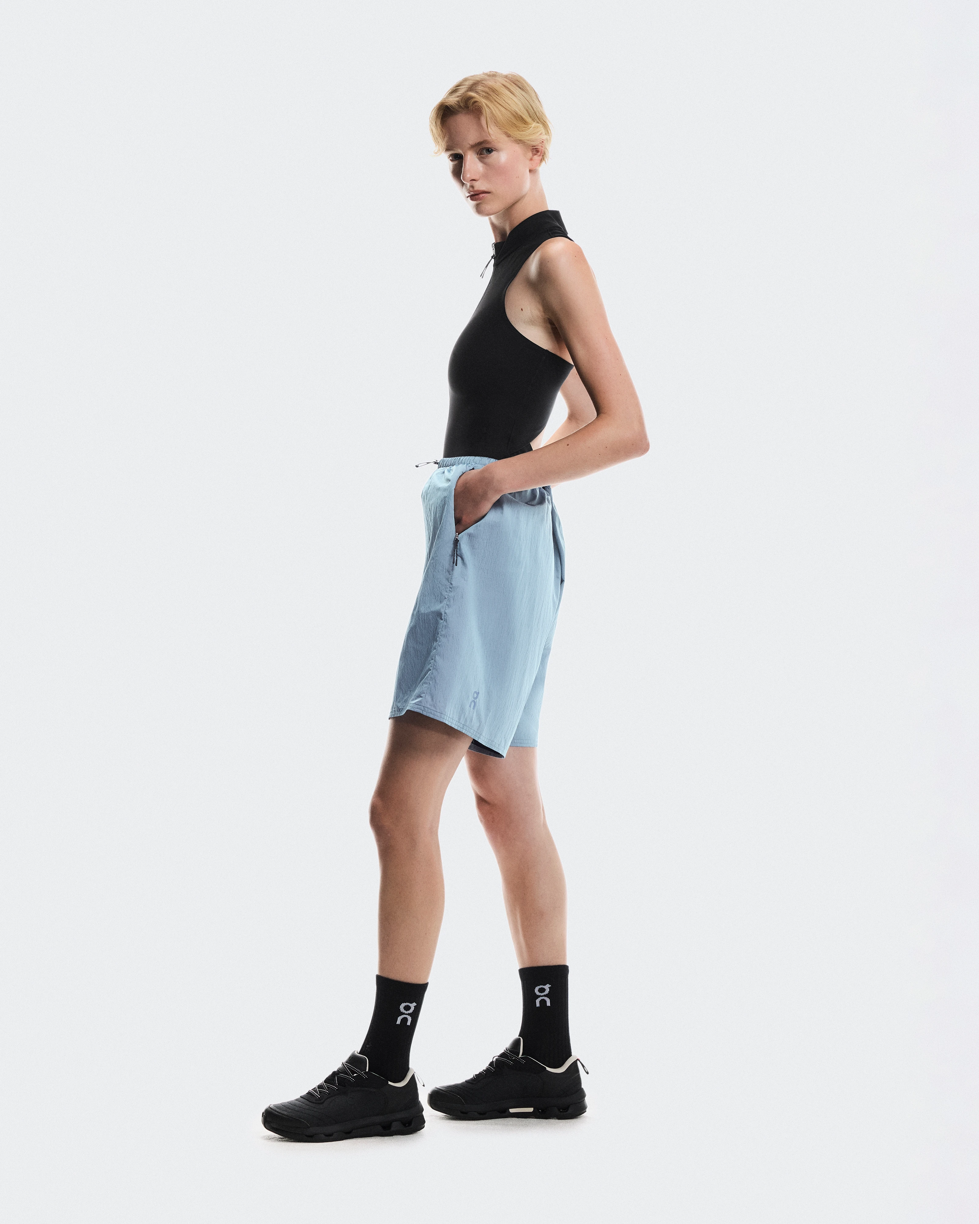 On Track Shorts Arctic & Pink Women Shorts