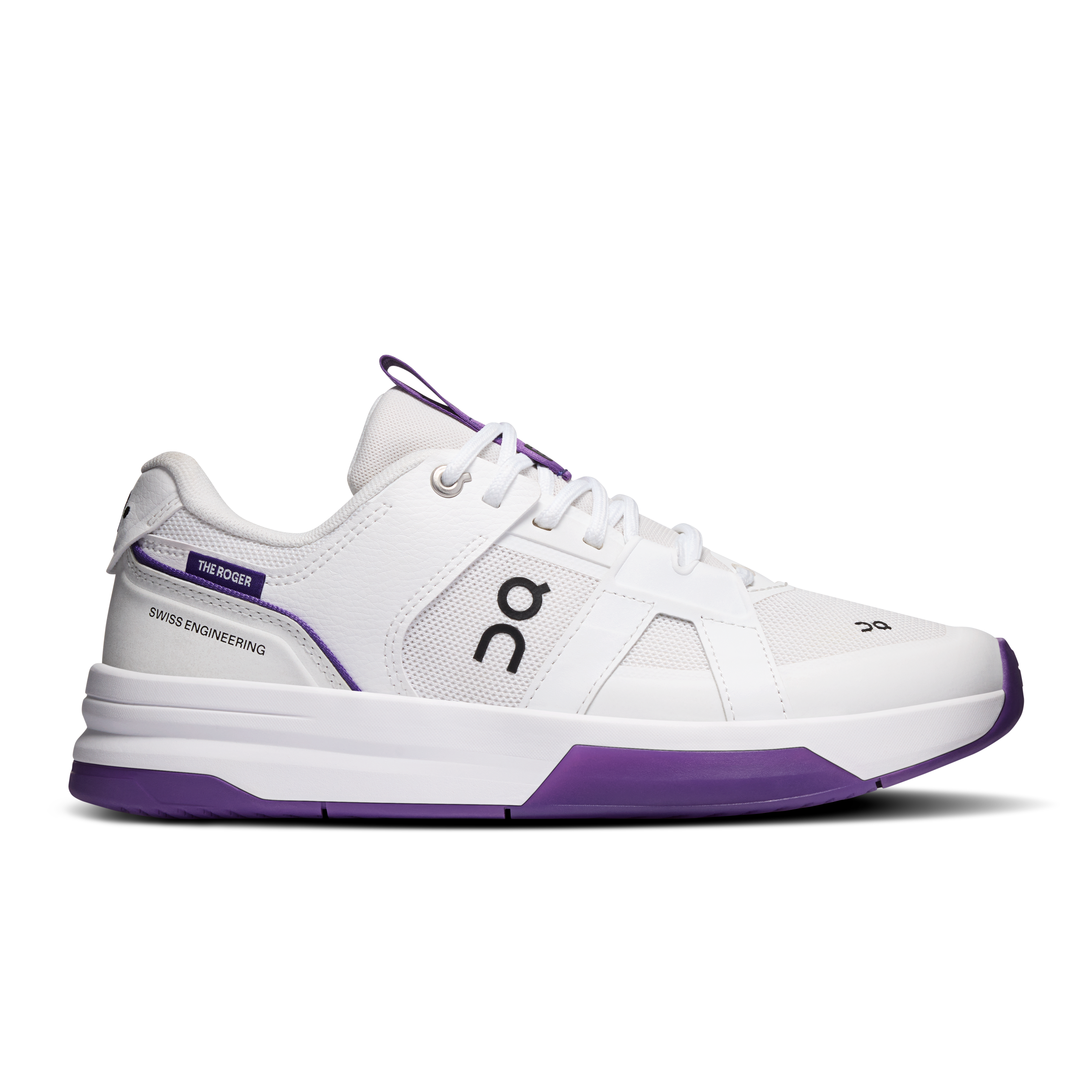 THE ROGER Clubhouse Pro 2 Tennis Shoe in White/Amethyst