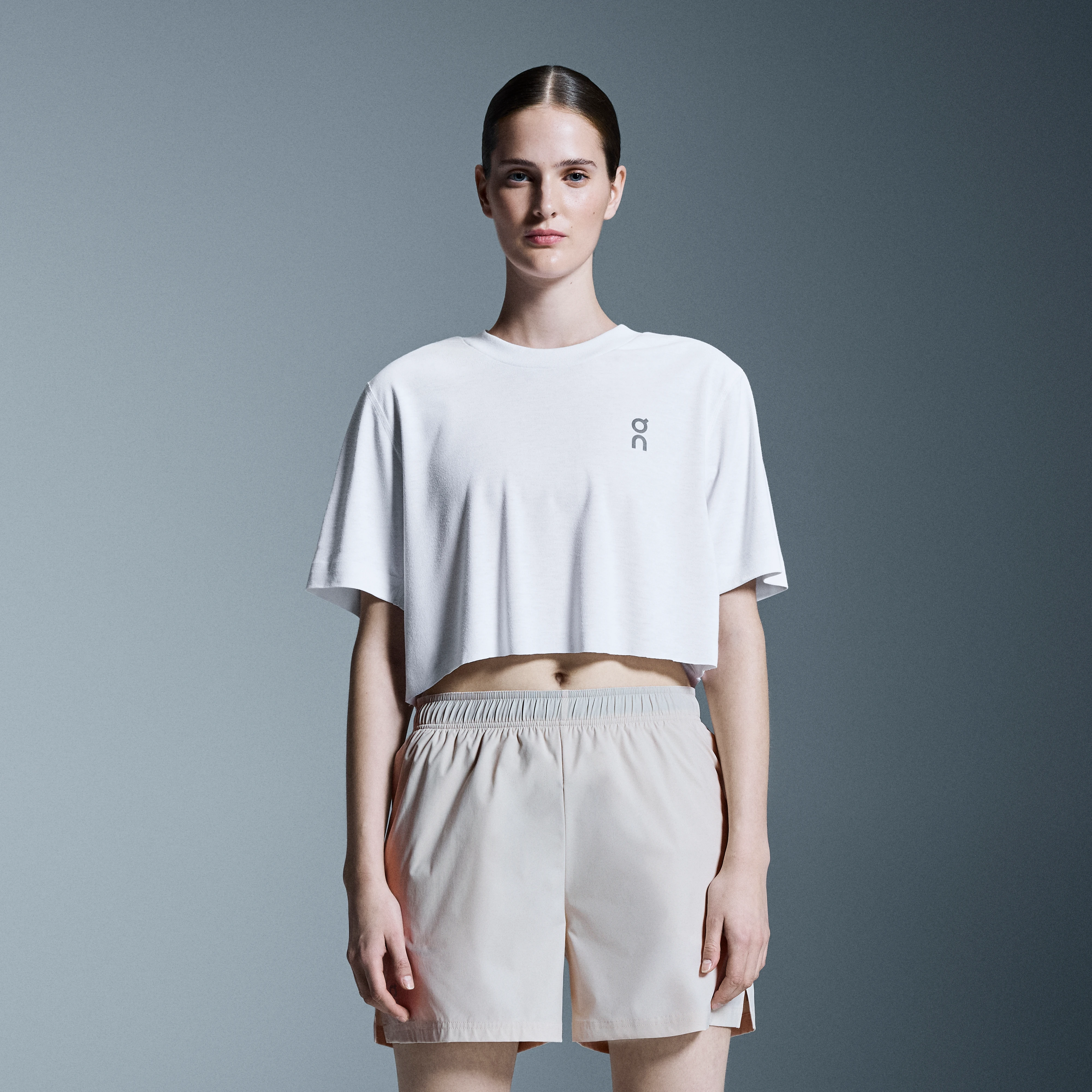 On 3" Core Shorts Beige Women Women – Running, lightweight, inner brief Shorts