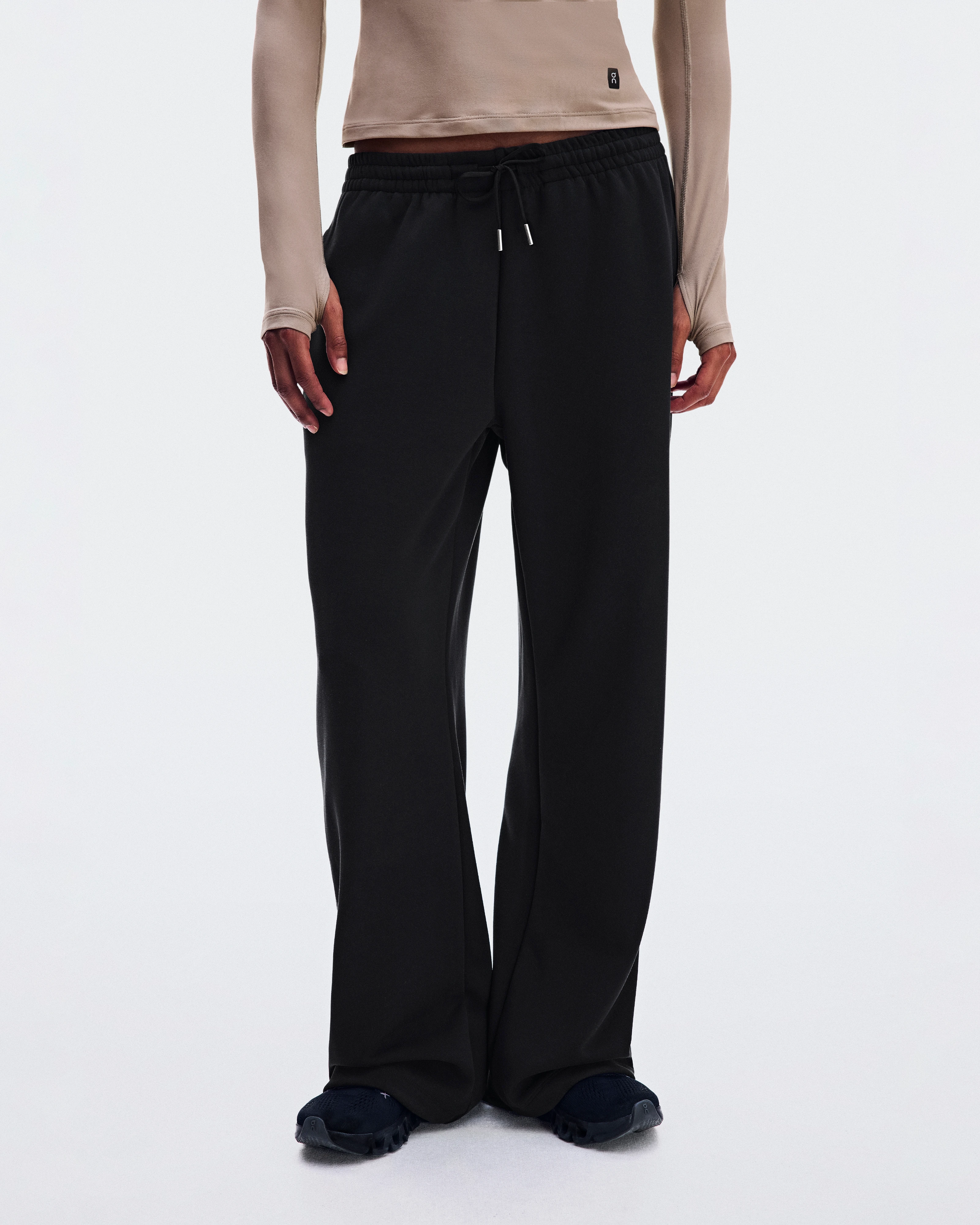 On Studio Pants Wide Black Women Pants