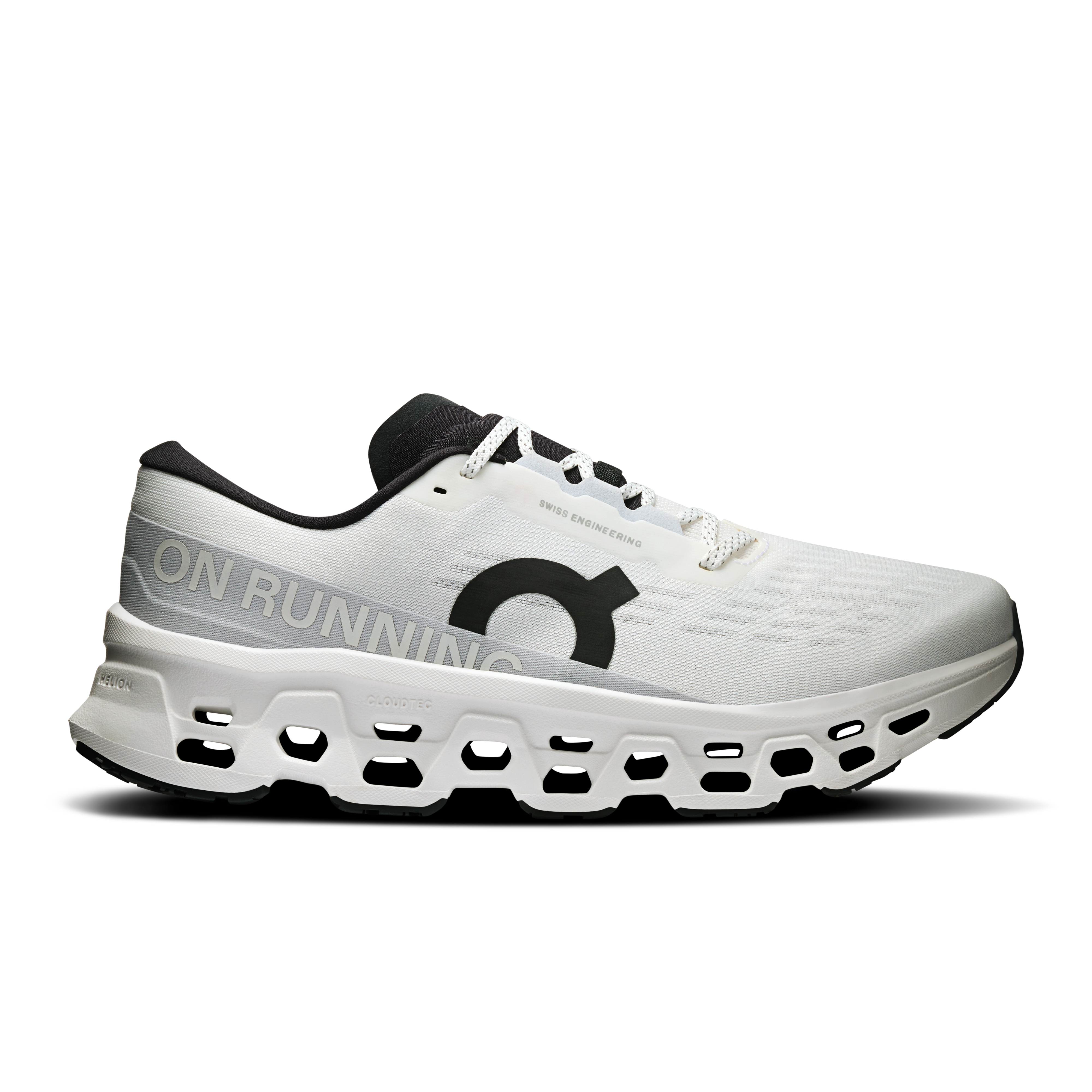 On Cloudmonster 3 White & White Homme Running sur route Chaussures