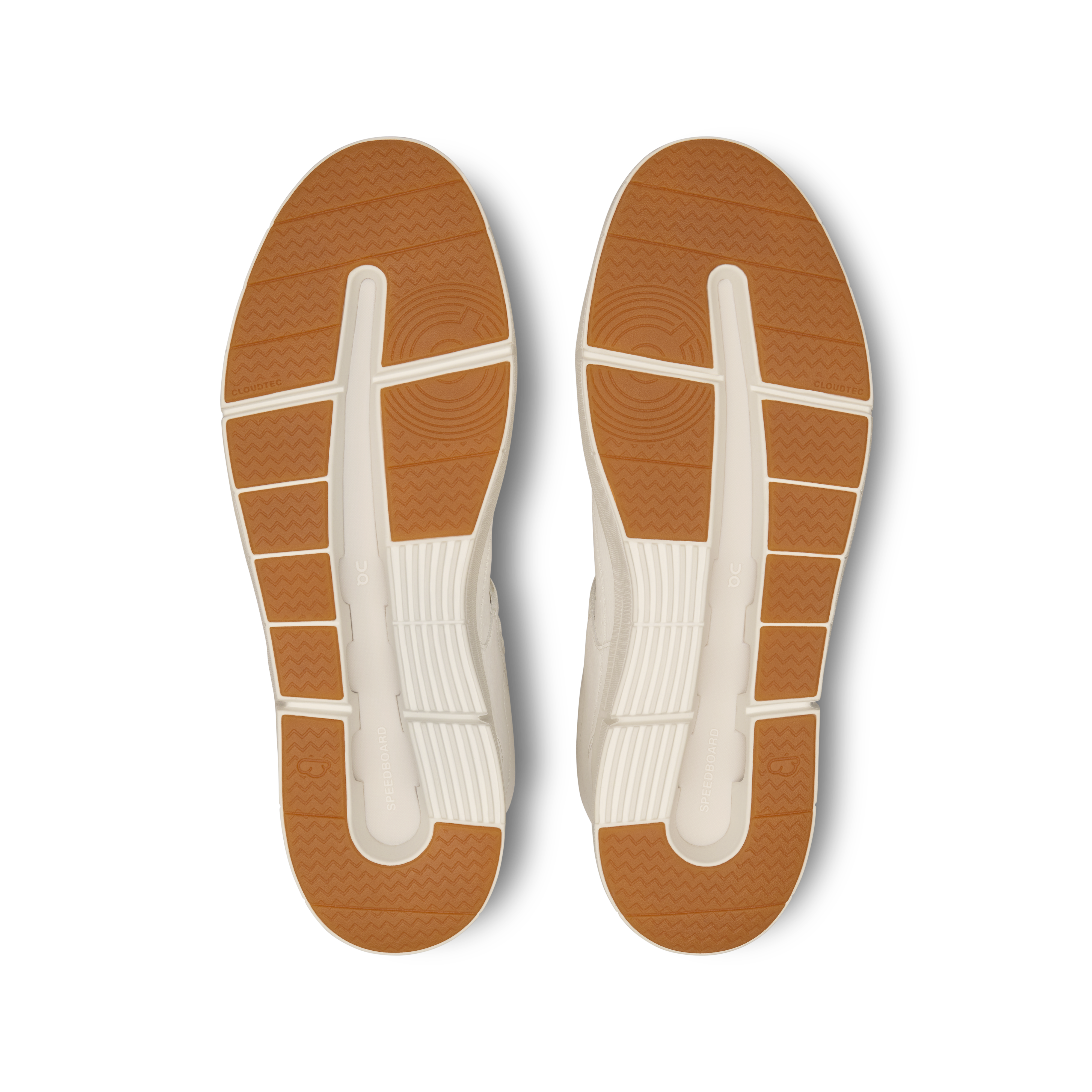 On THE ROGER Clubhouse Mid White & Sand Hombre Vida activa Calzado