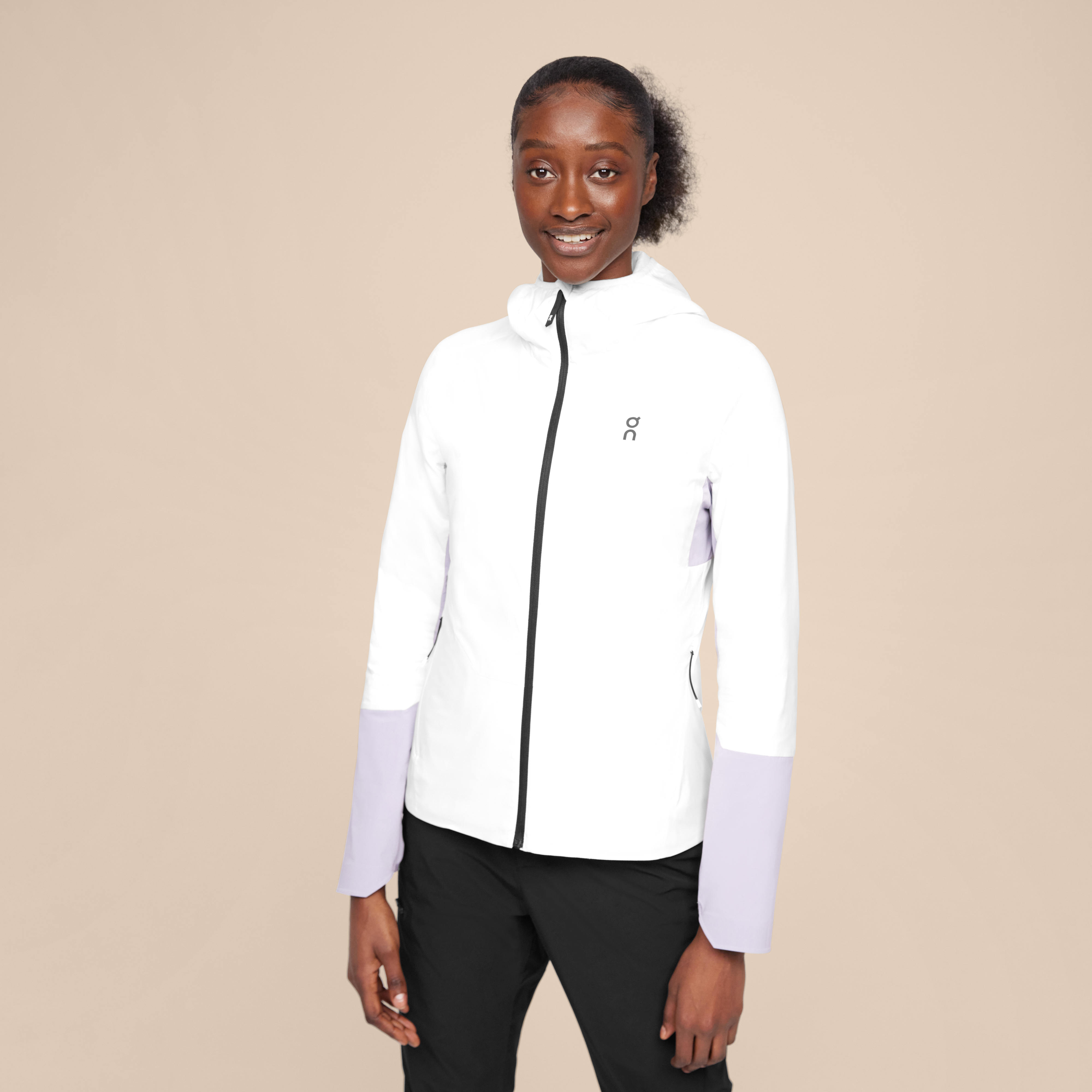 On Insulator Jacket Branco Feminino Feminino – Jaqueta leve com isolamento térmico de mescla de lã técnica Jaquetas