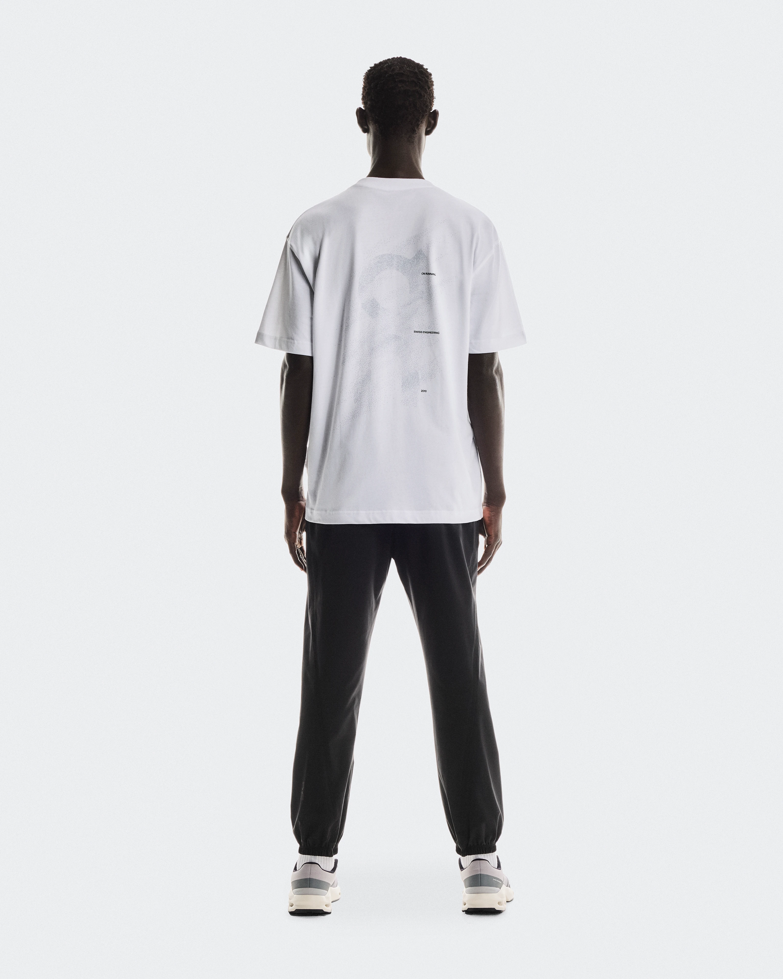 On Club T Graphic White & Blue Men Tops and t-shirts