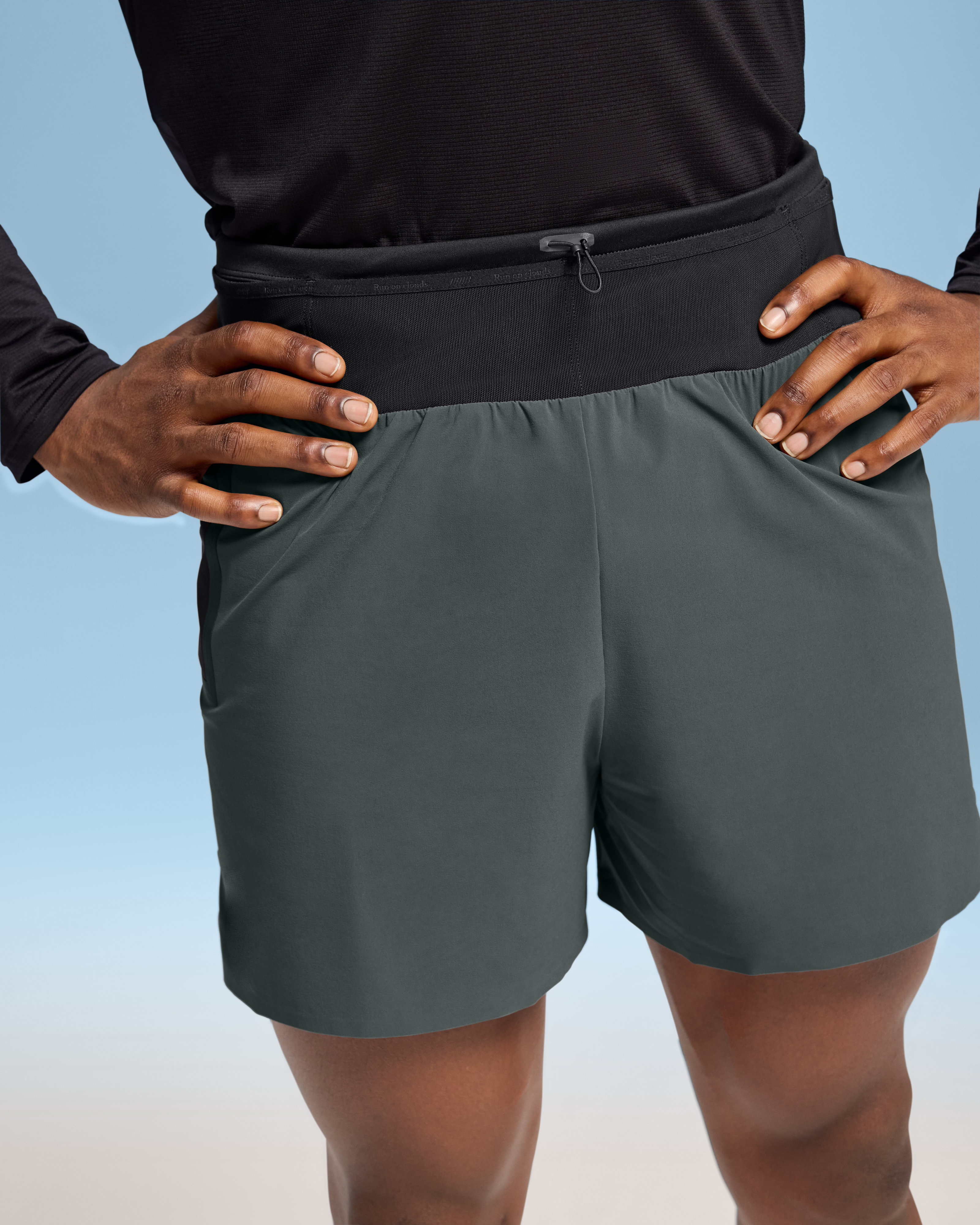 On Ultra Shorts Lead & Black Men Shorts