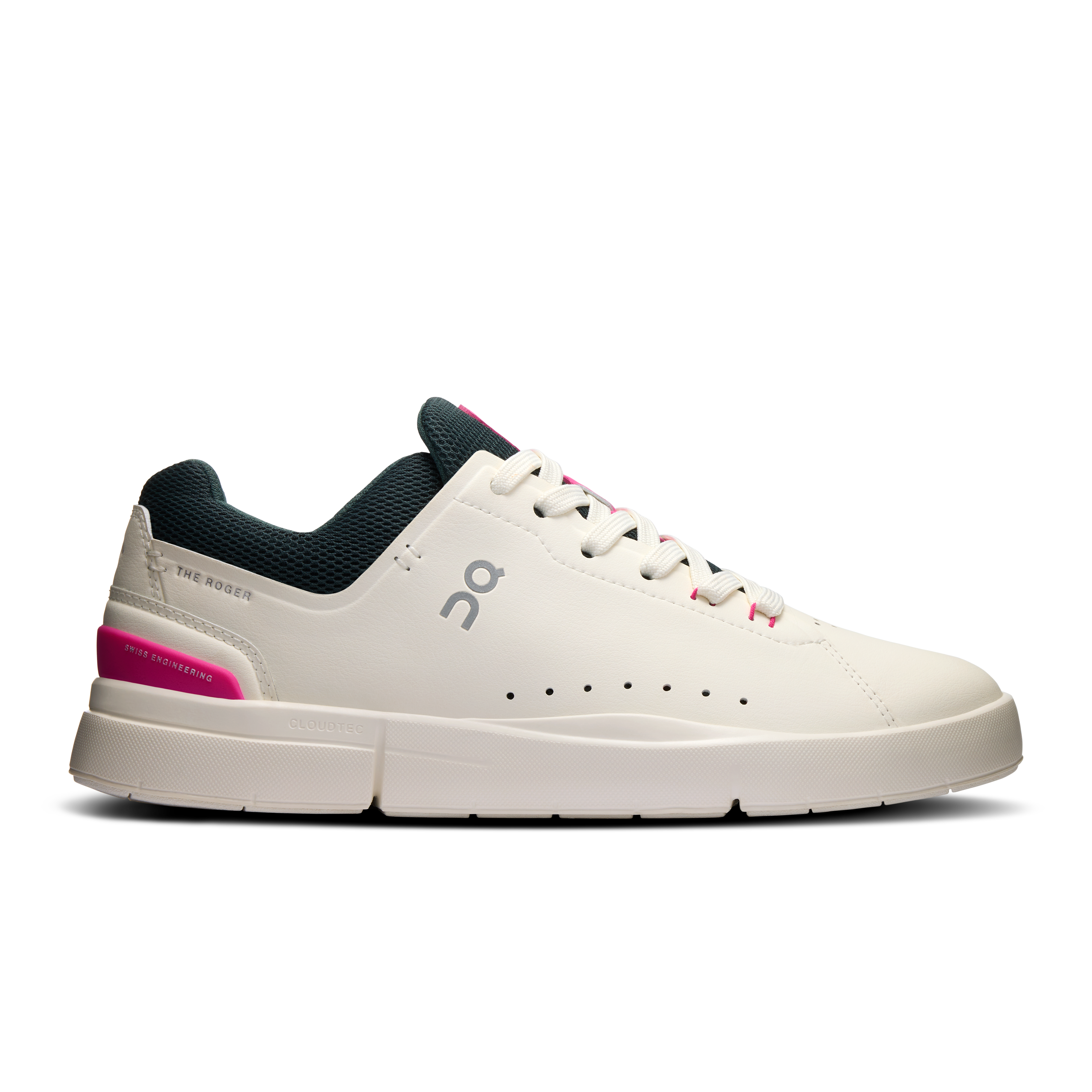 THE ROGER Advantage Lifestyle Shoe in Ivory/Pink