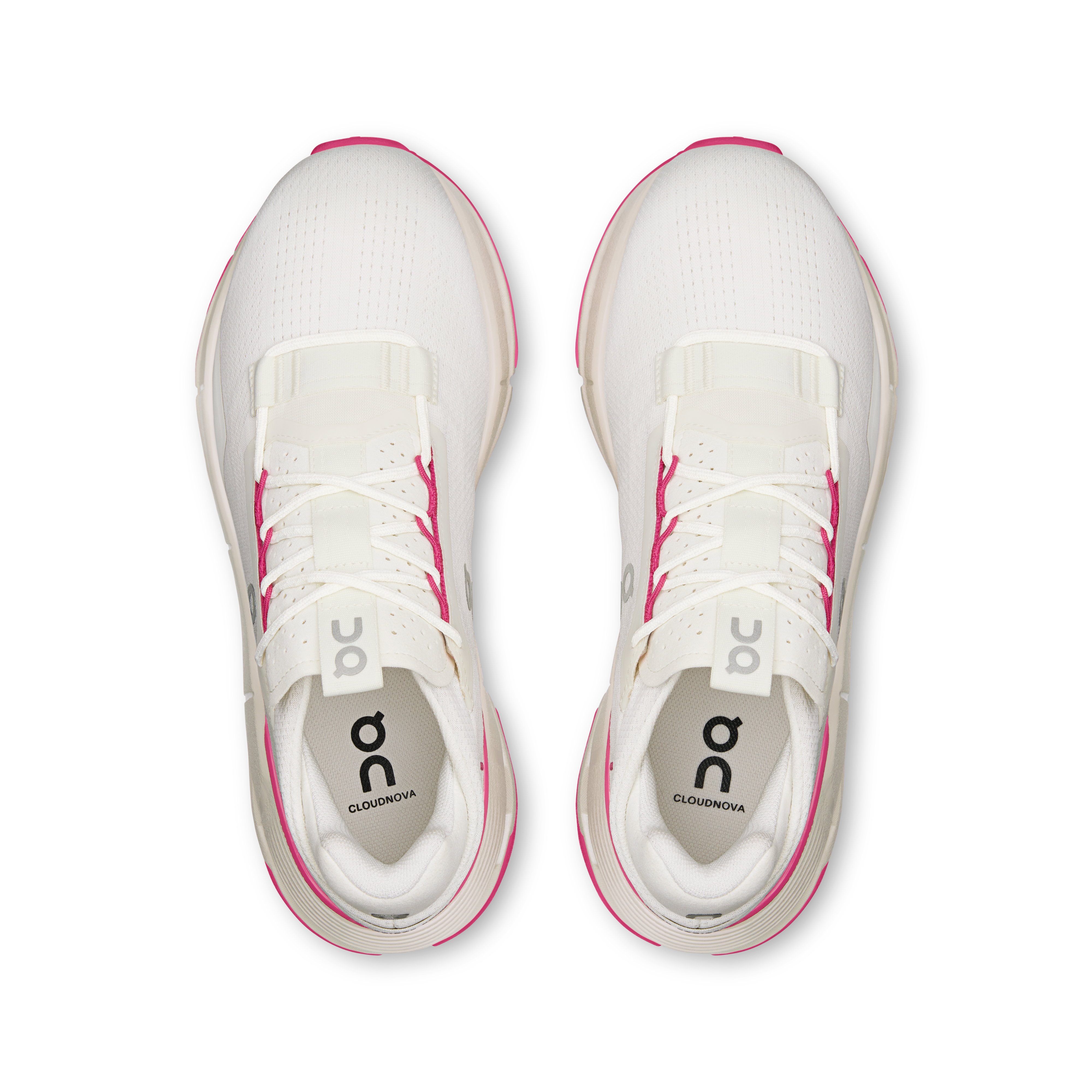 On Cloudnova 2 Ivory & Pink Mujer Vida activa Calzado
