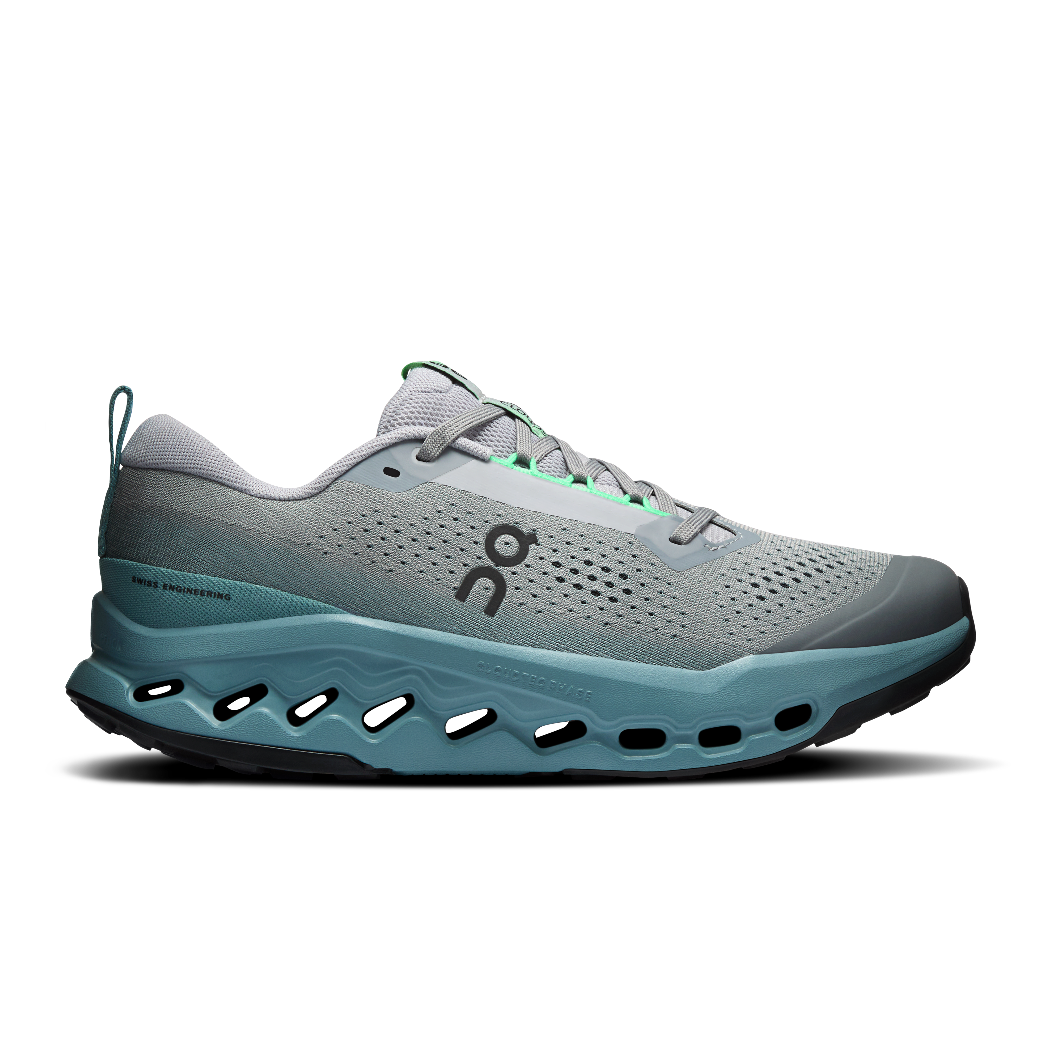 Cloudsurfer Trail 2 Running Shoe in Platinum/Tide