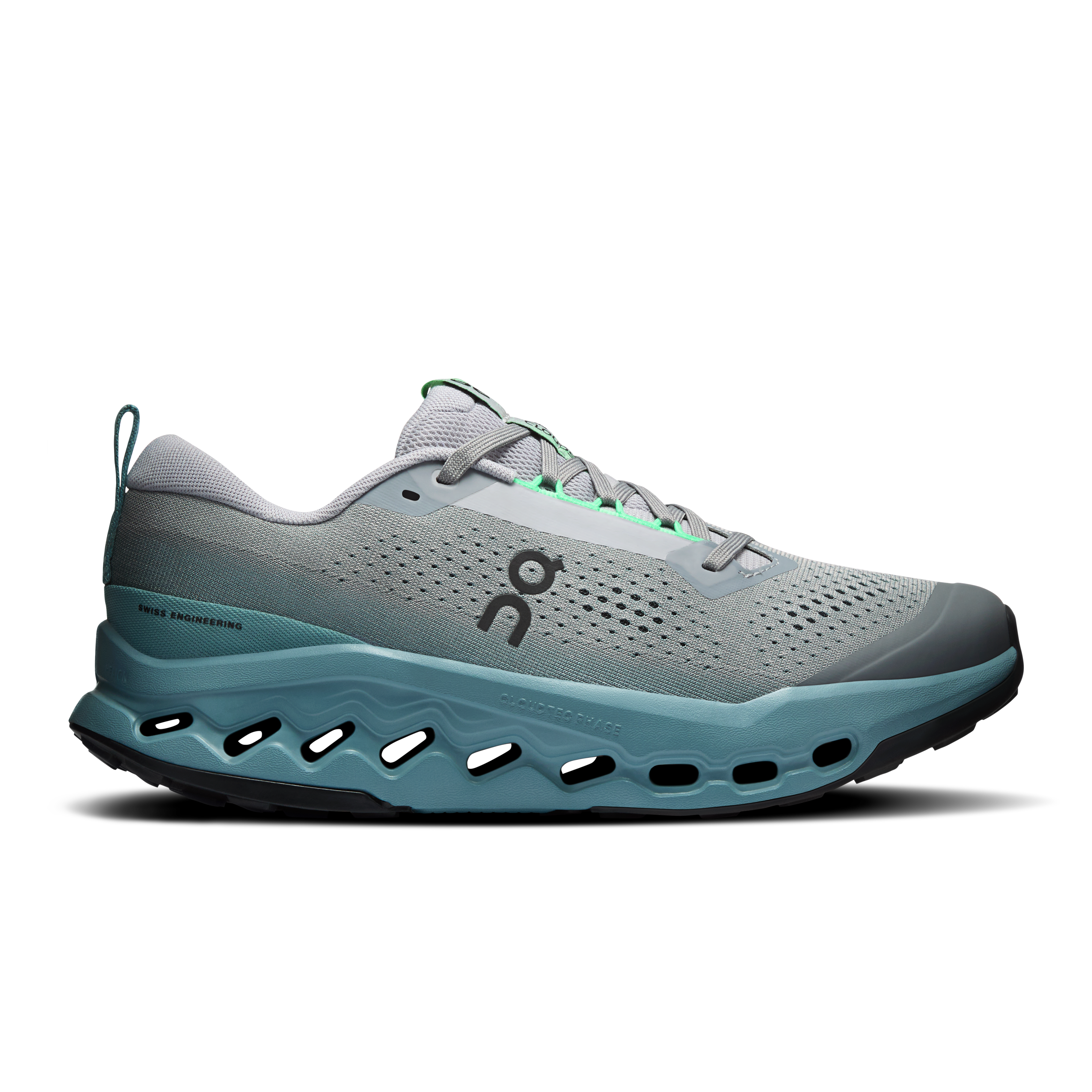 On Cloudsurfer Trail 2 Platinum & Tide Homme Running de trail Chaussures