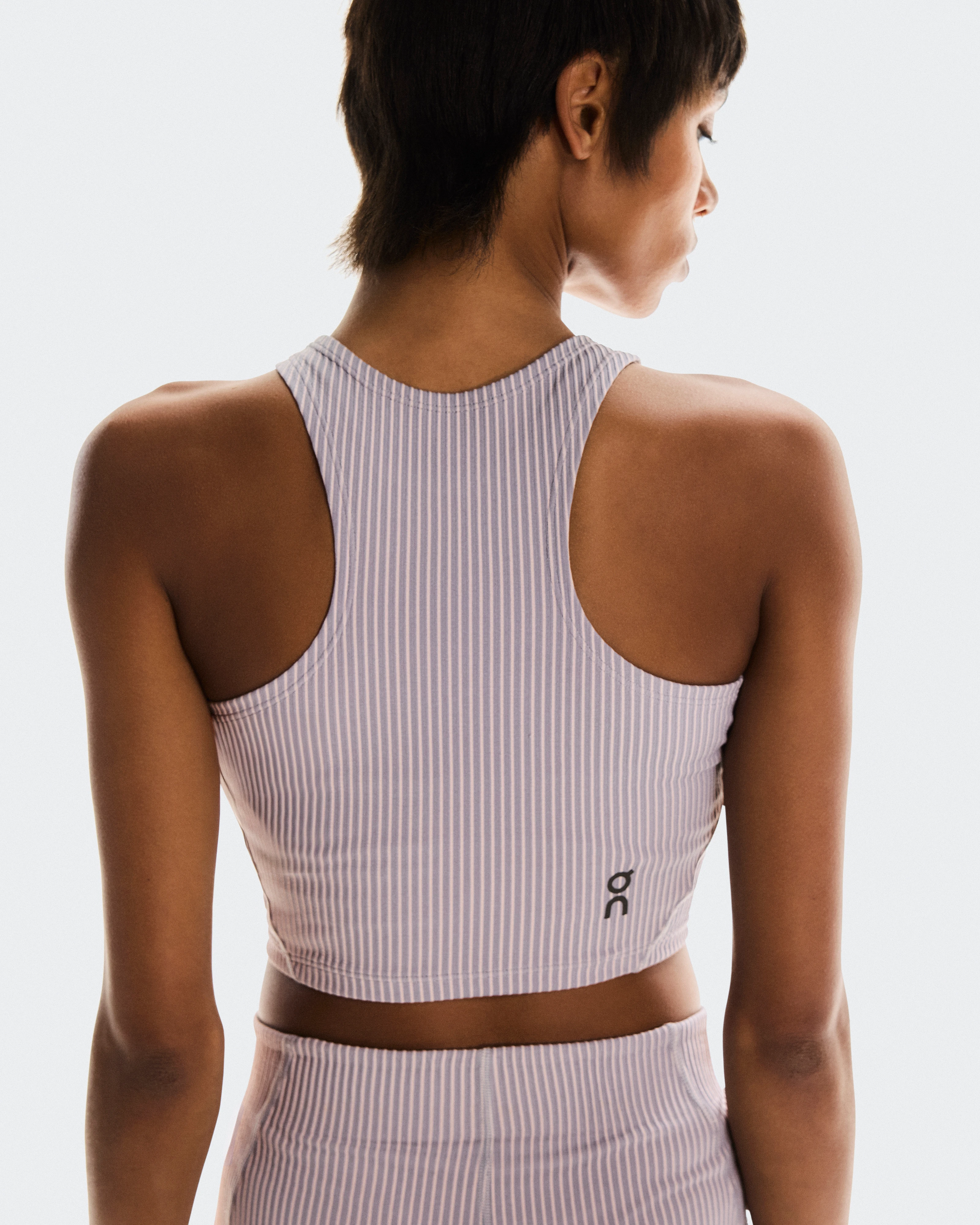 On All-Day Ribbed Crop Orchid & Lilac Women Tops and t-shirts