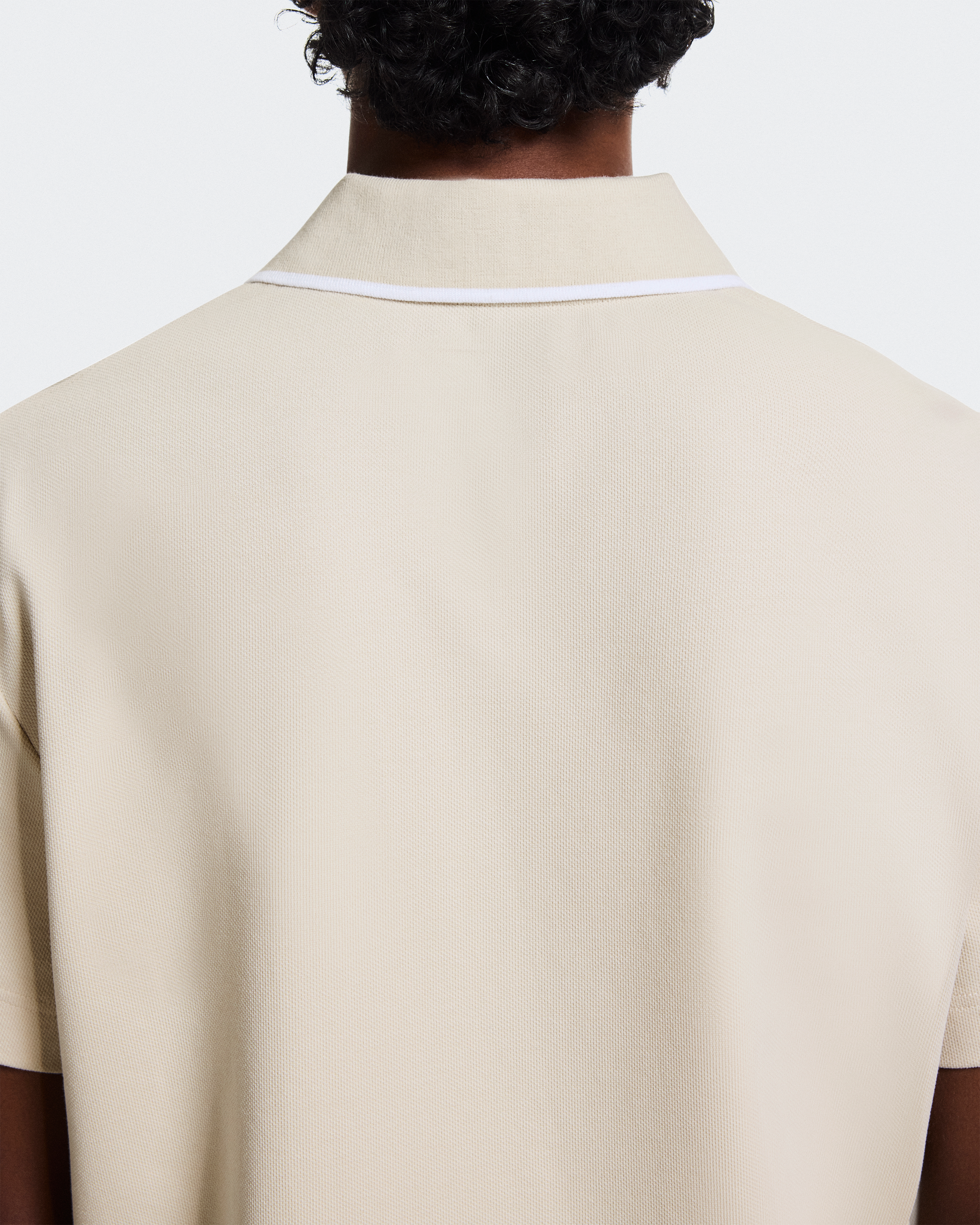 Courtside PoloMen / Sand | White / L