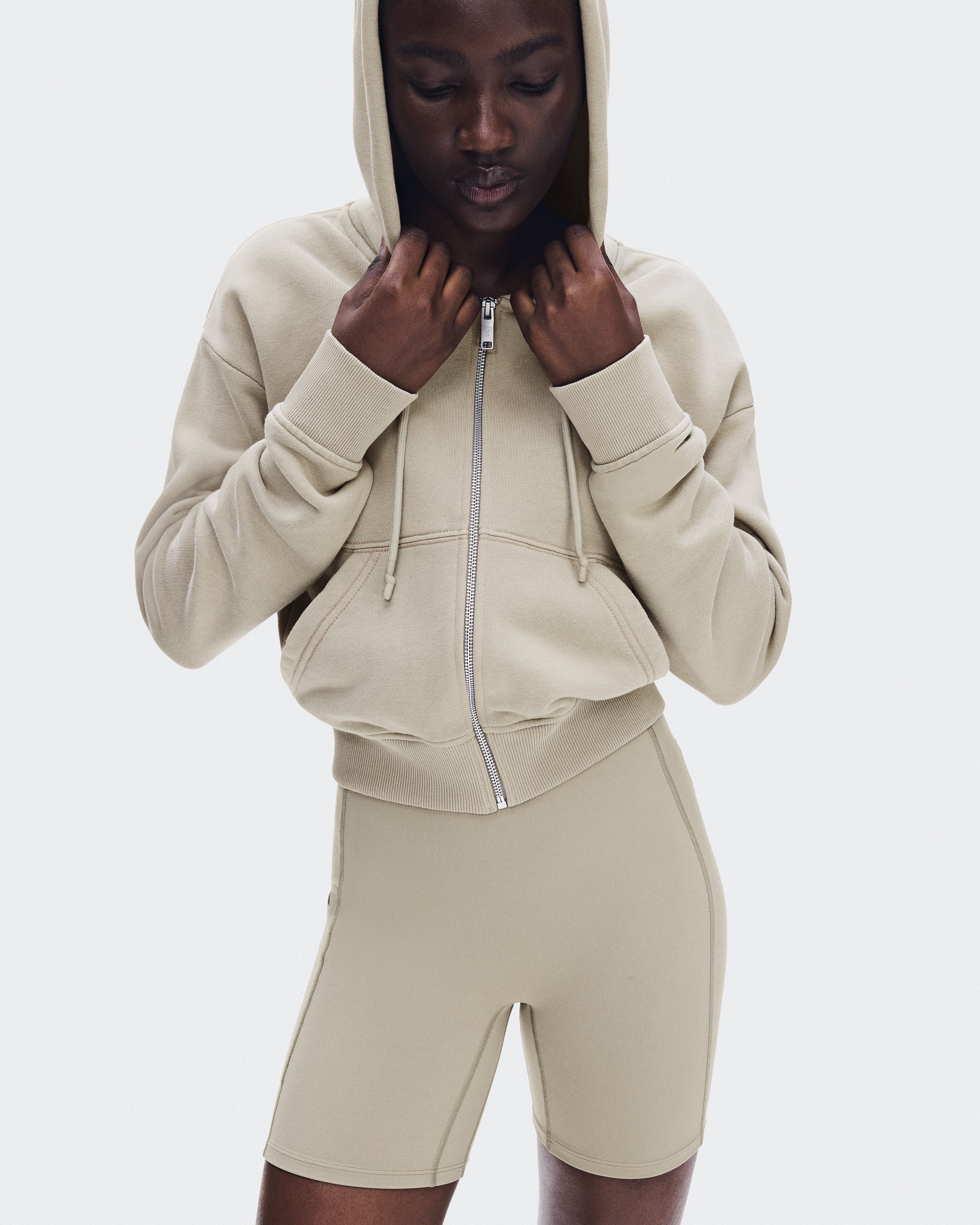 Women's Club Collective Full Zip Hoodie FKA | Beige | On Monaco