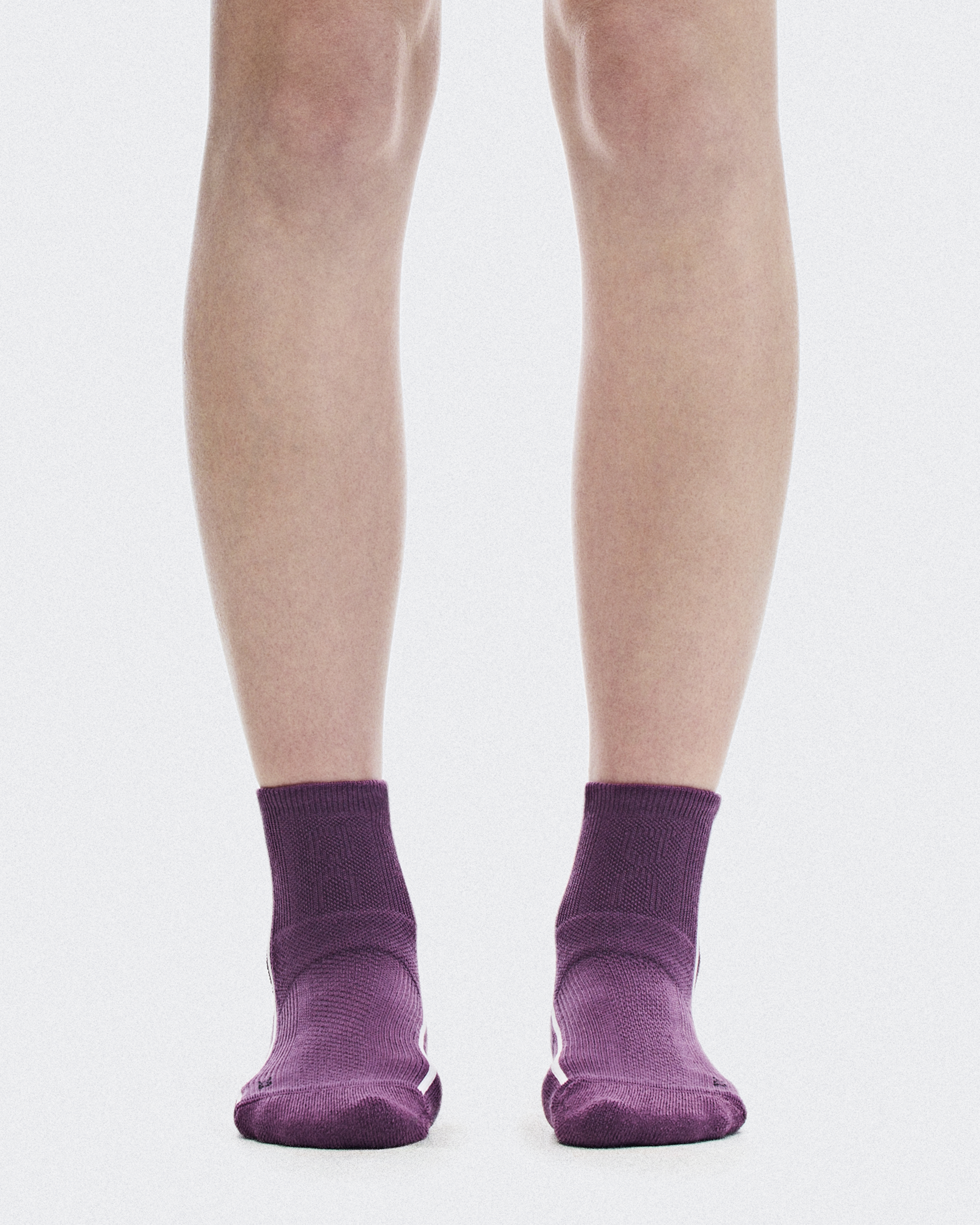 Court Sock Mid in Cassis/White