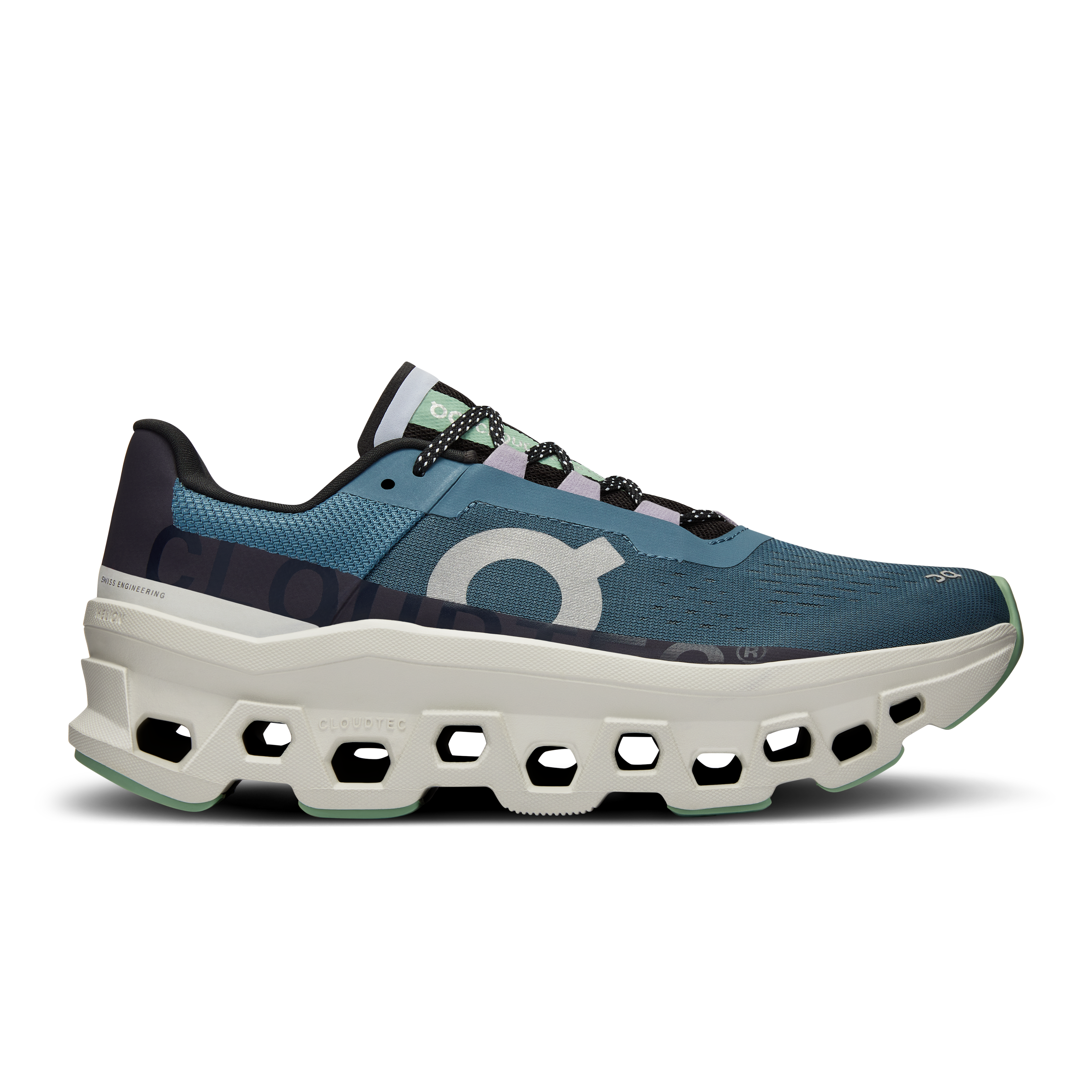 On Cloudmonster Blue Women Women – Road running, energy return, CloudTec® Shoes