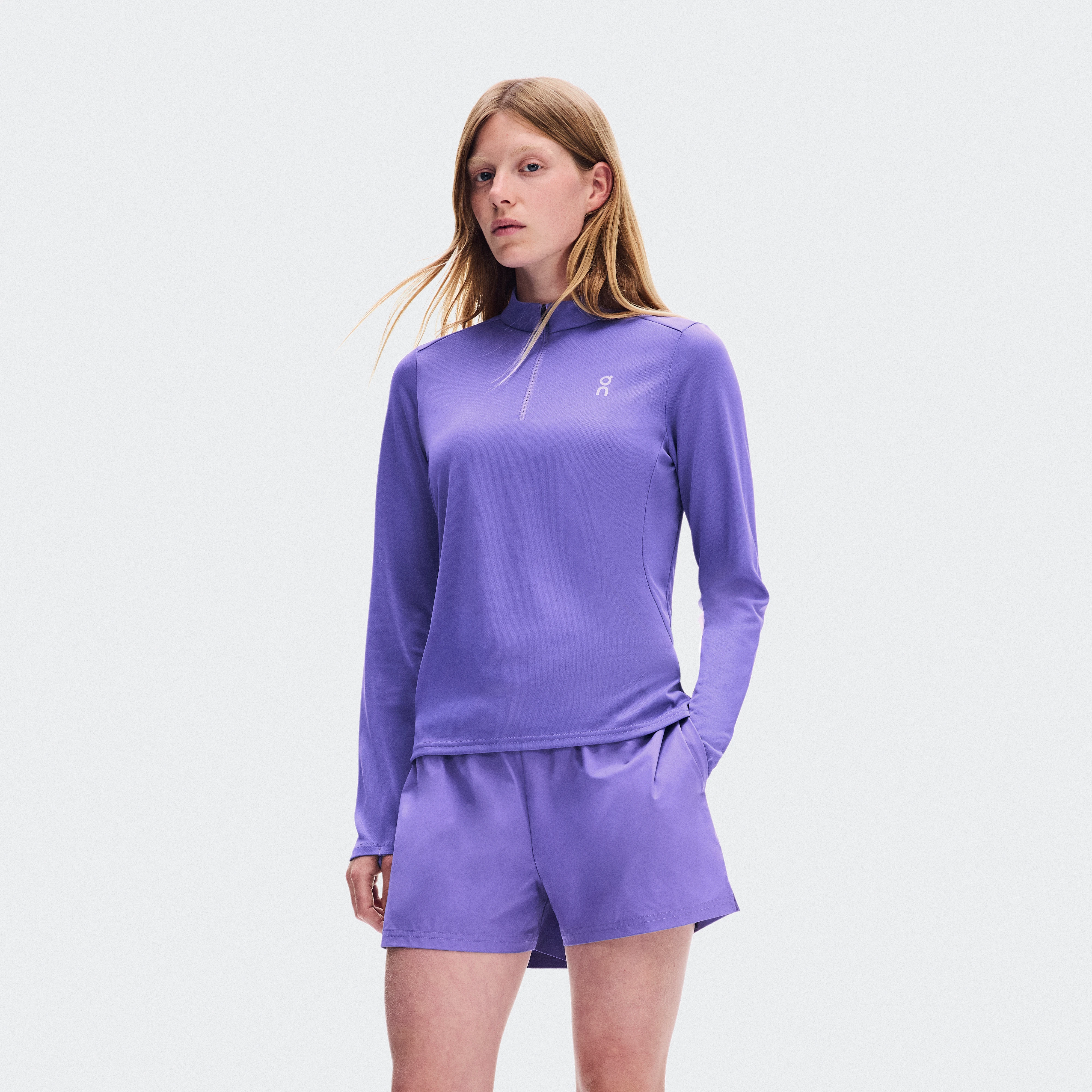 On Core 1/4 Zip Juniper ウィメンズ – 毎日のランニング　肌寒い時のランニング ジャケット