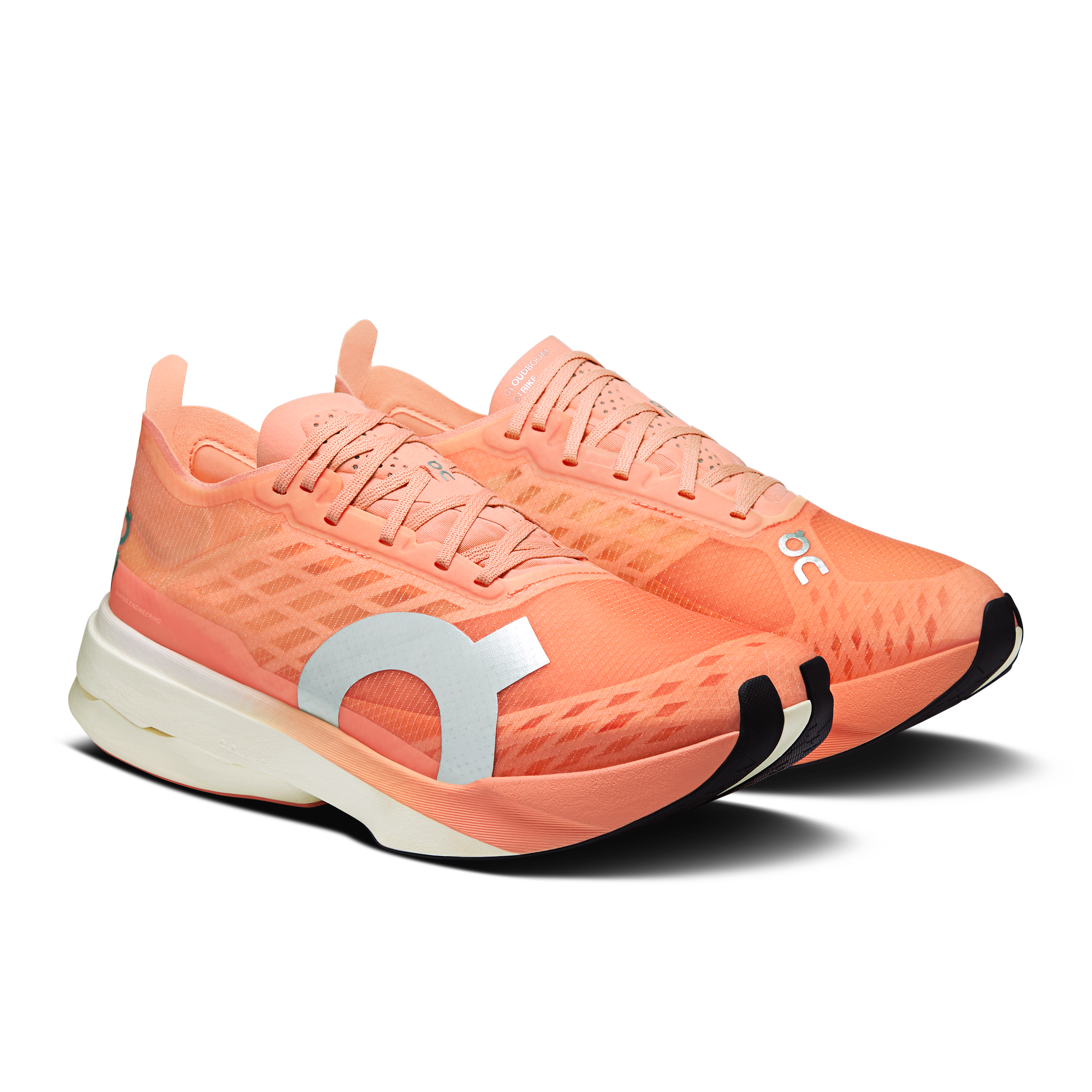 On Cloudboom Strike Sunstone & White Women Road running Shoes