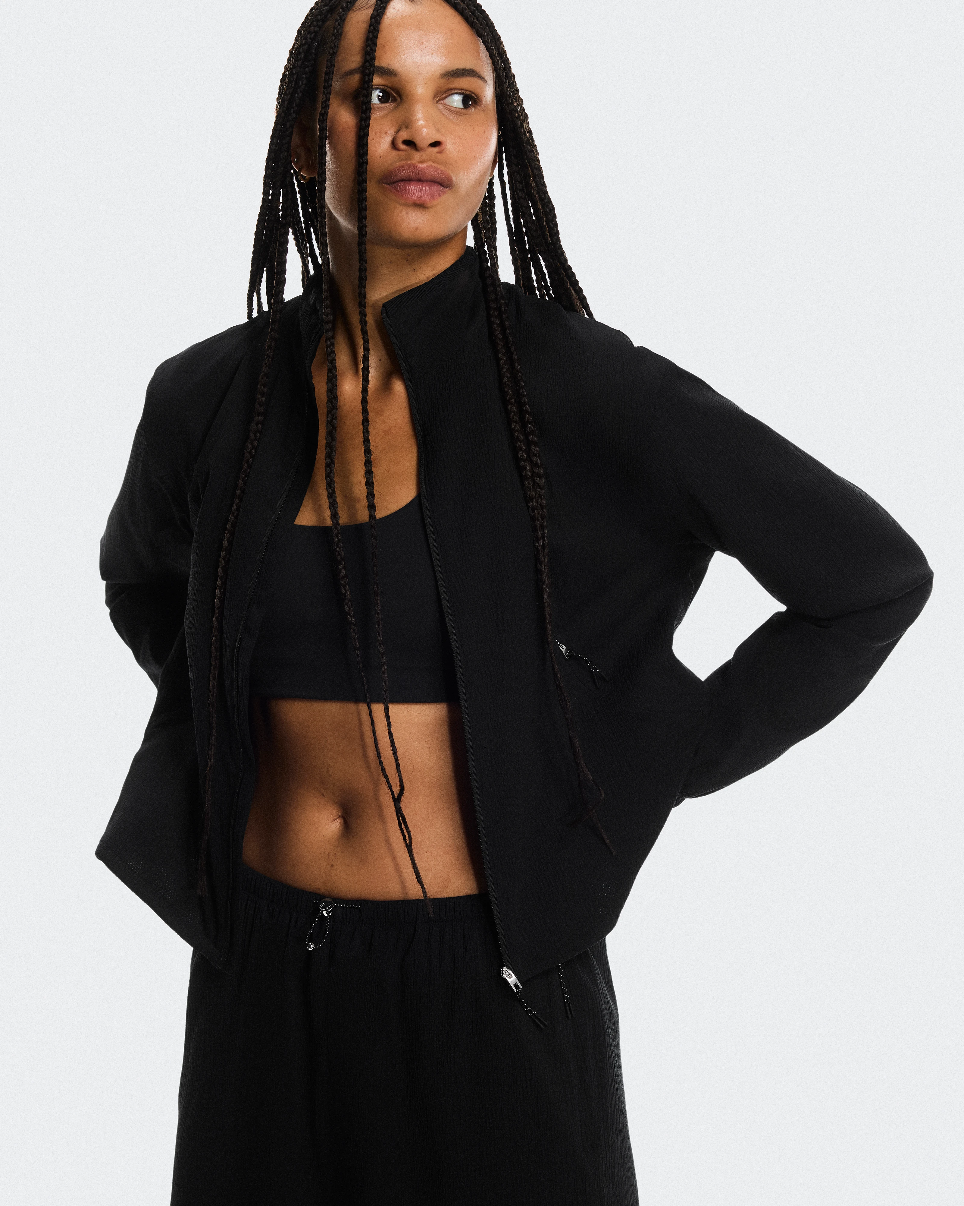 On Track Jacket Black Women Jackets