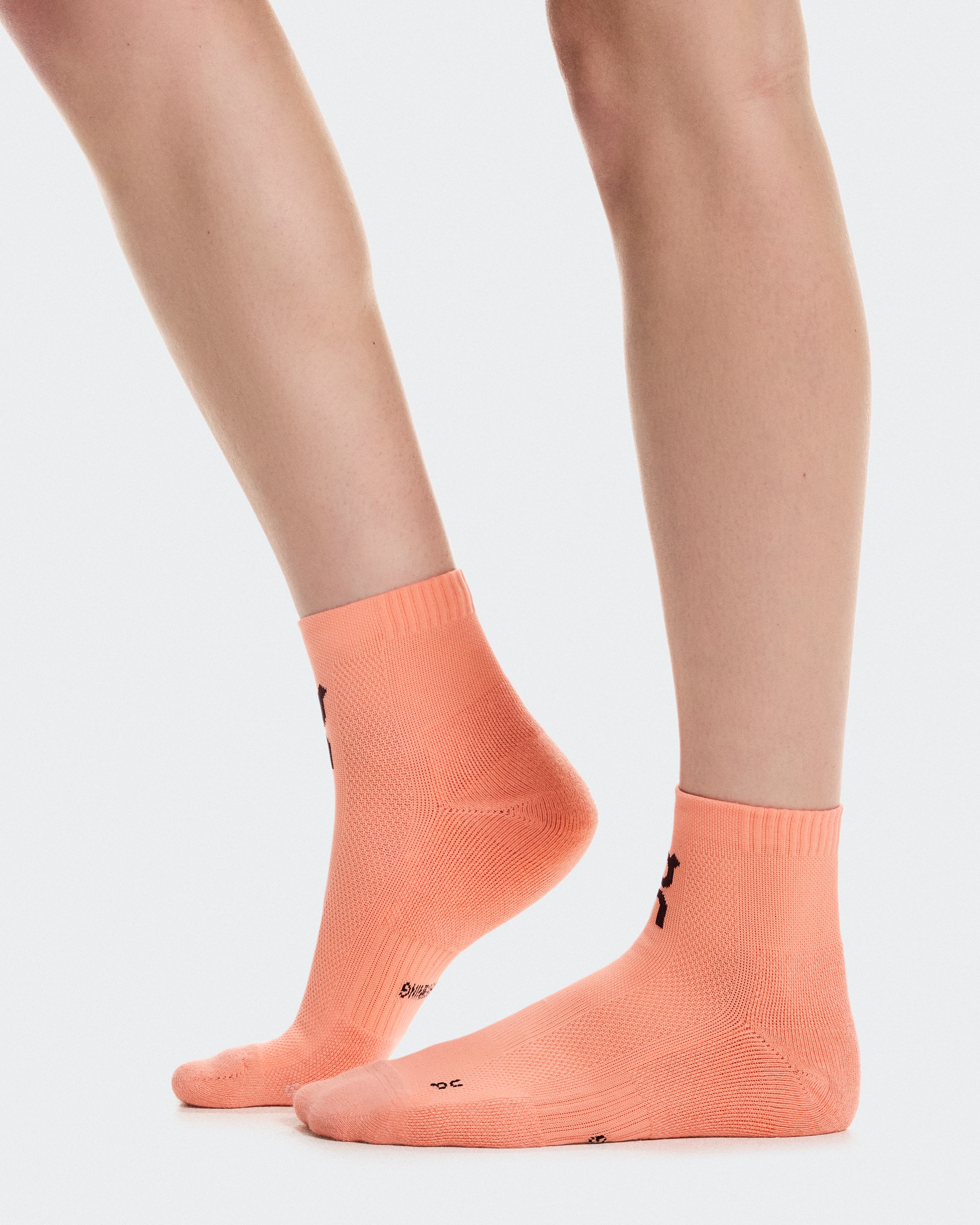 On Core Run Sock Mid 2P Sunstone & Heron Unisex Socks