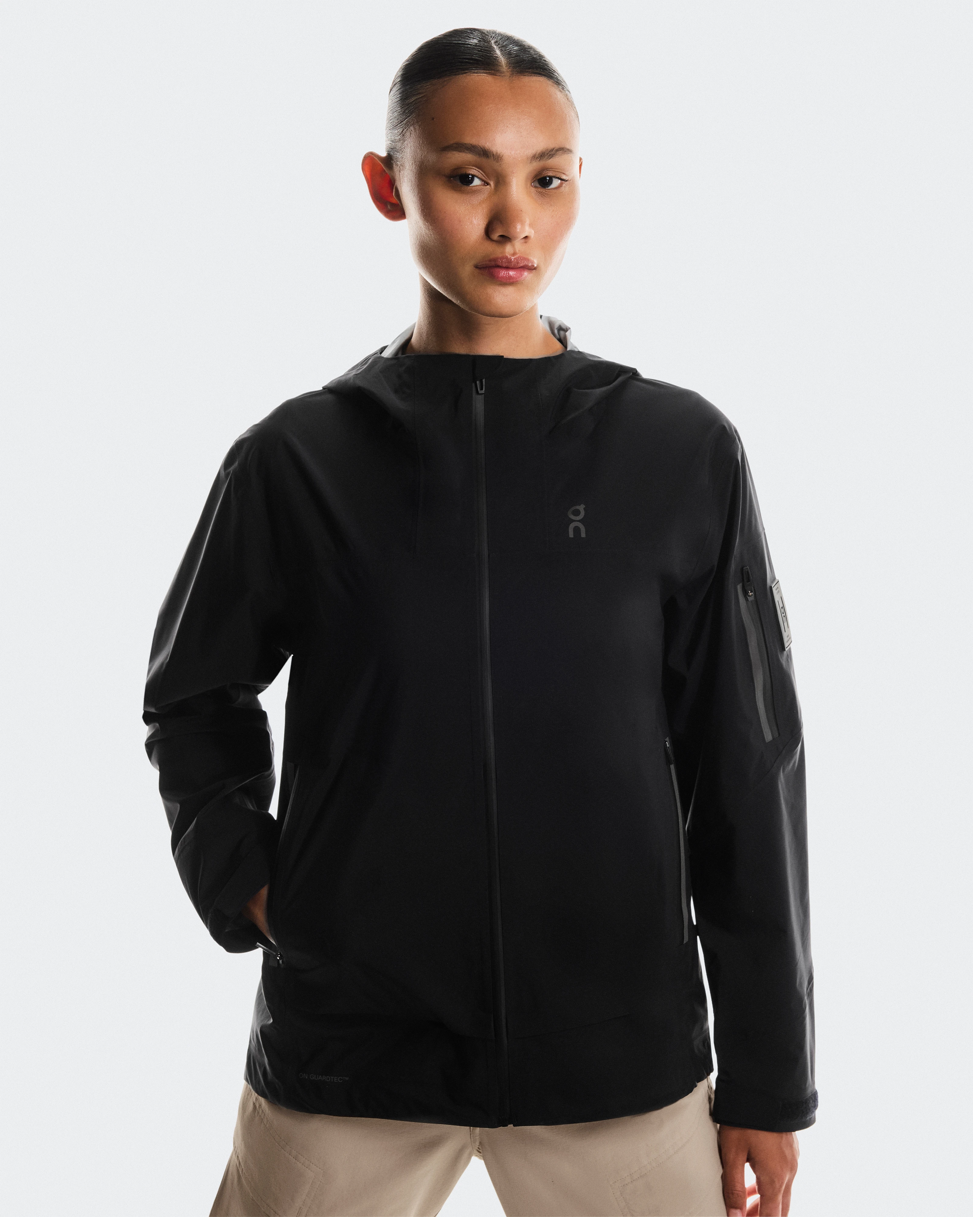 On Trek Jacket Black Women Jackets