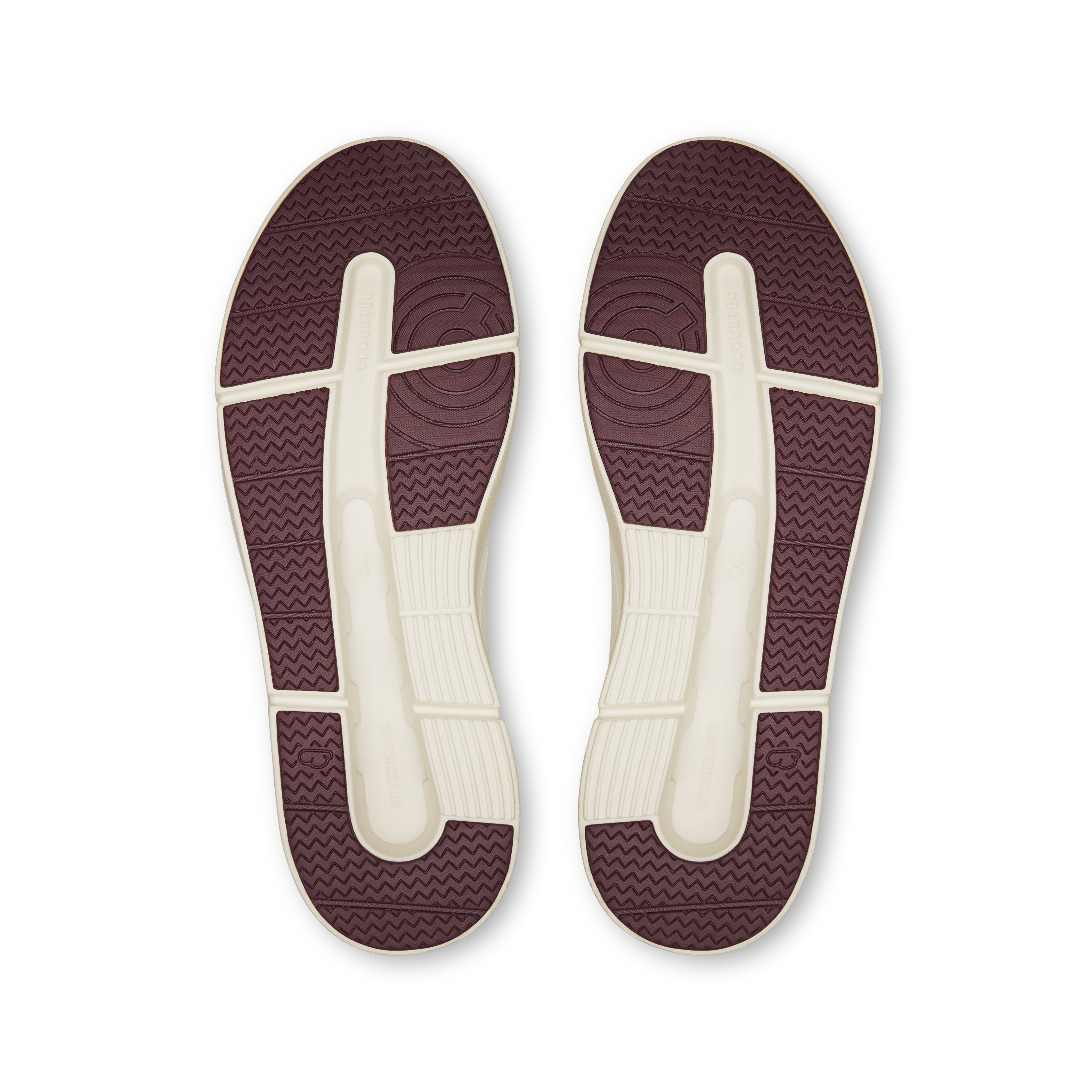 On THE ROGER Centre Court Ivory & Maroon Women Active life Shoes