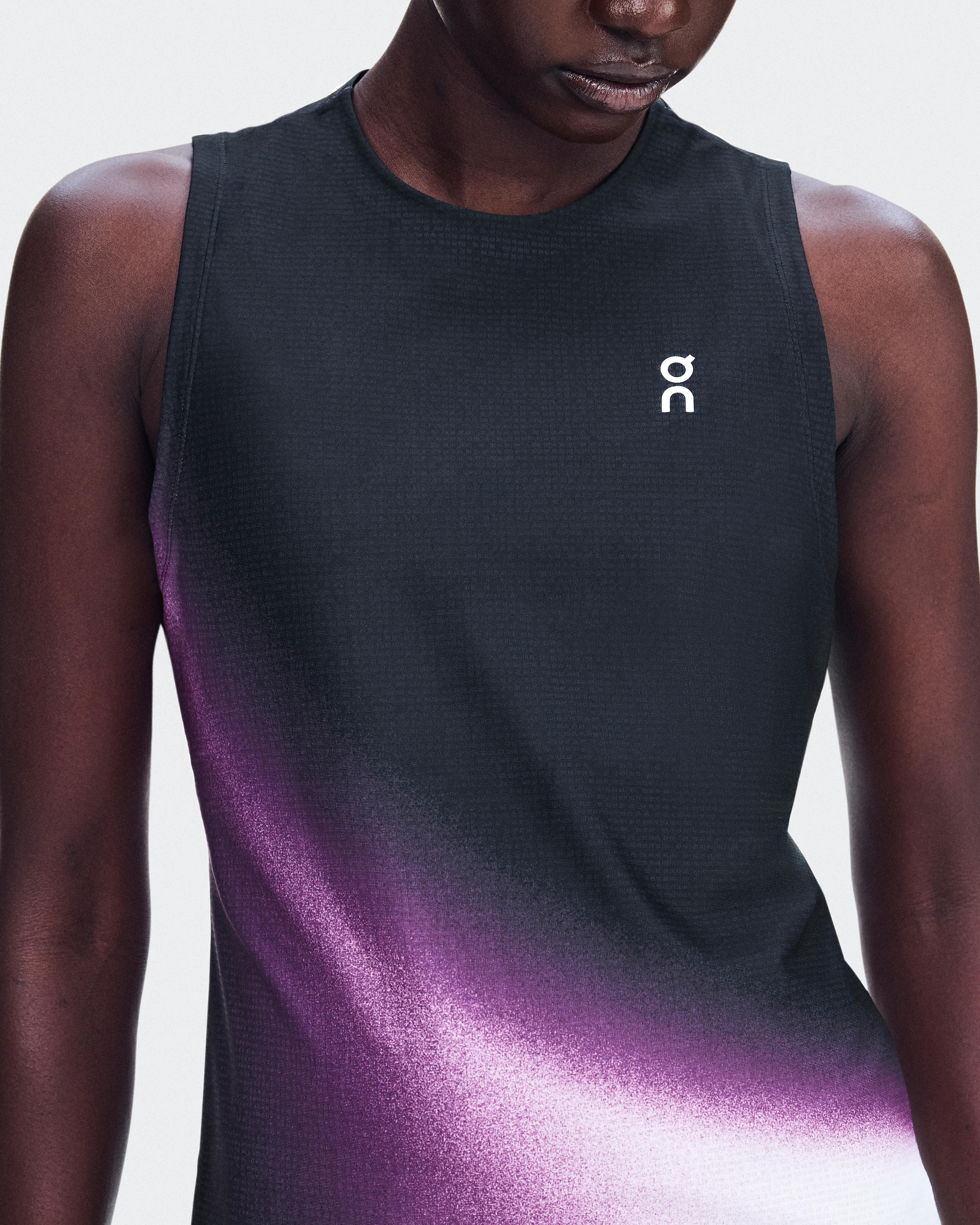 On Court Tank Swing Black & Cassis Women Tops and t-shirts