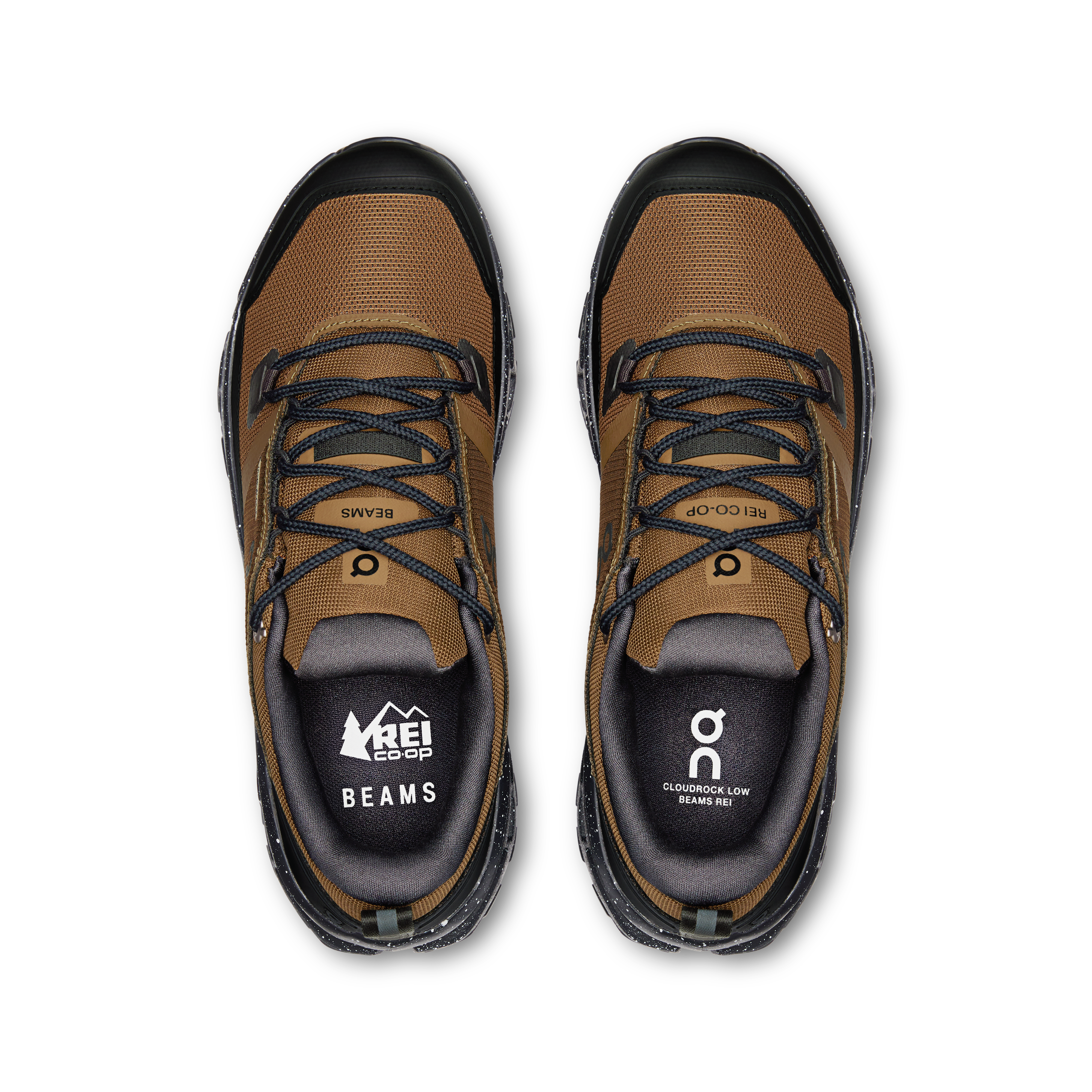 On Cloudrock Low BEAMS REI Earth & Black Women Hiking Shoes
